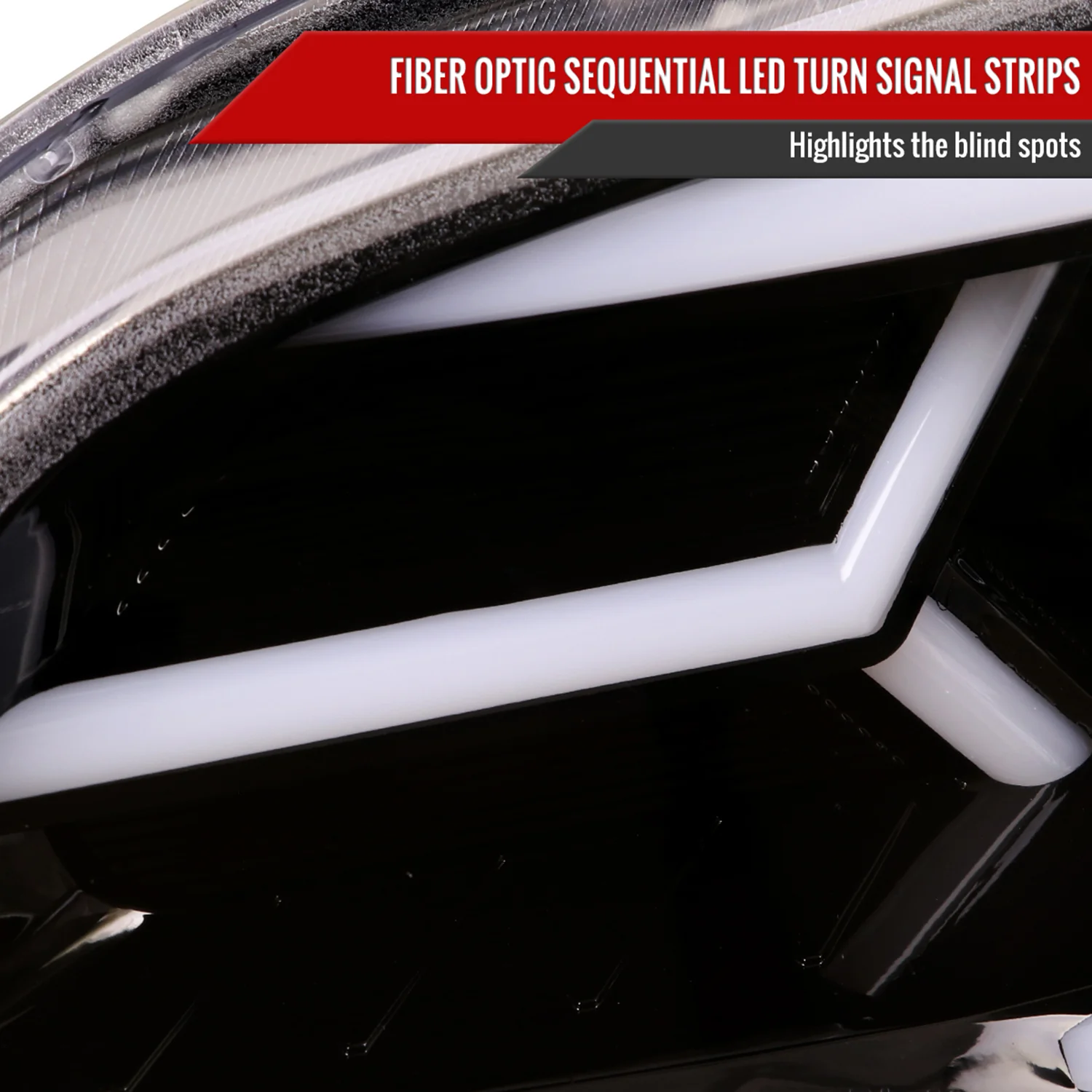 2006-2007 Subaru Impreza WRX STI LED Bar Signal Projector Headlights Black - Image 5