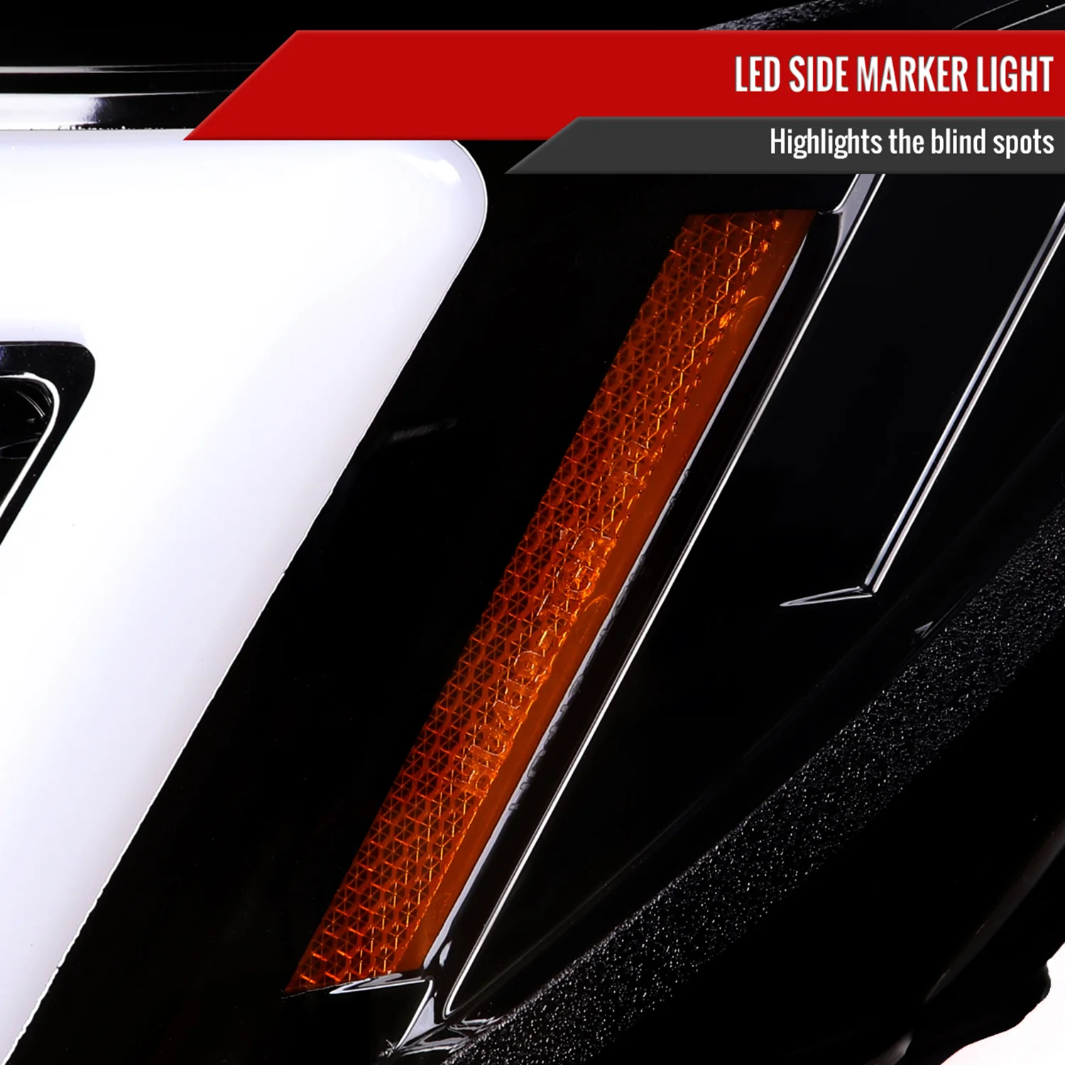 2006-2007 Subaru Impreza WRX STI LED Bar Signal Projector Headlights Black - Image 6