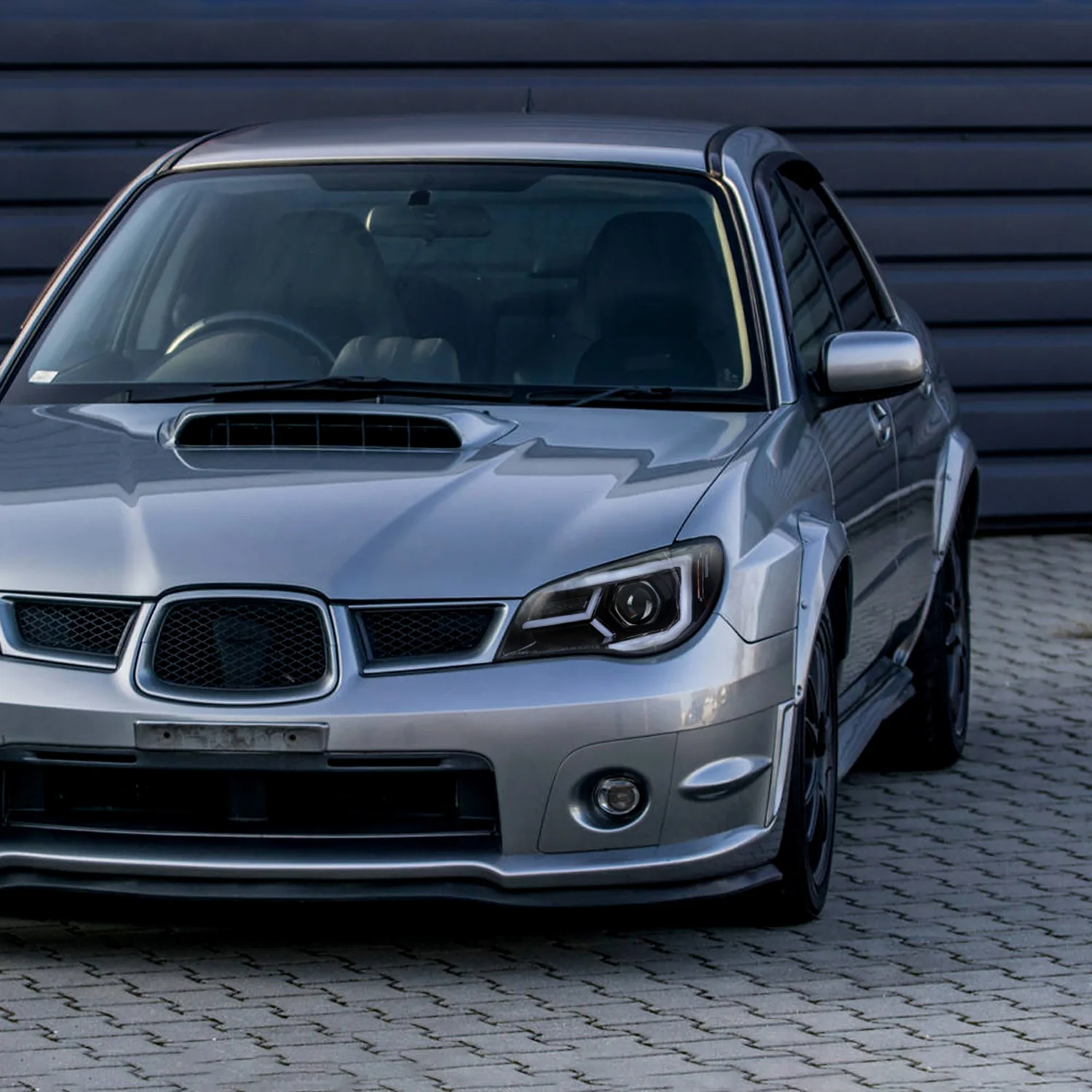 2006-2007 Subaru Impreza WRX STI LED Bar Signal Projector Headlights Black - Image 9