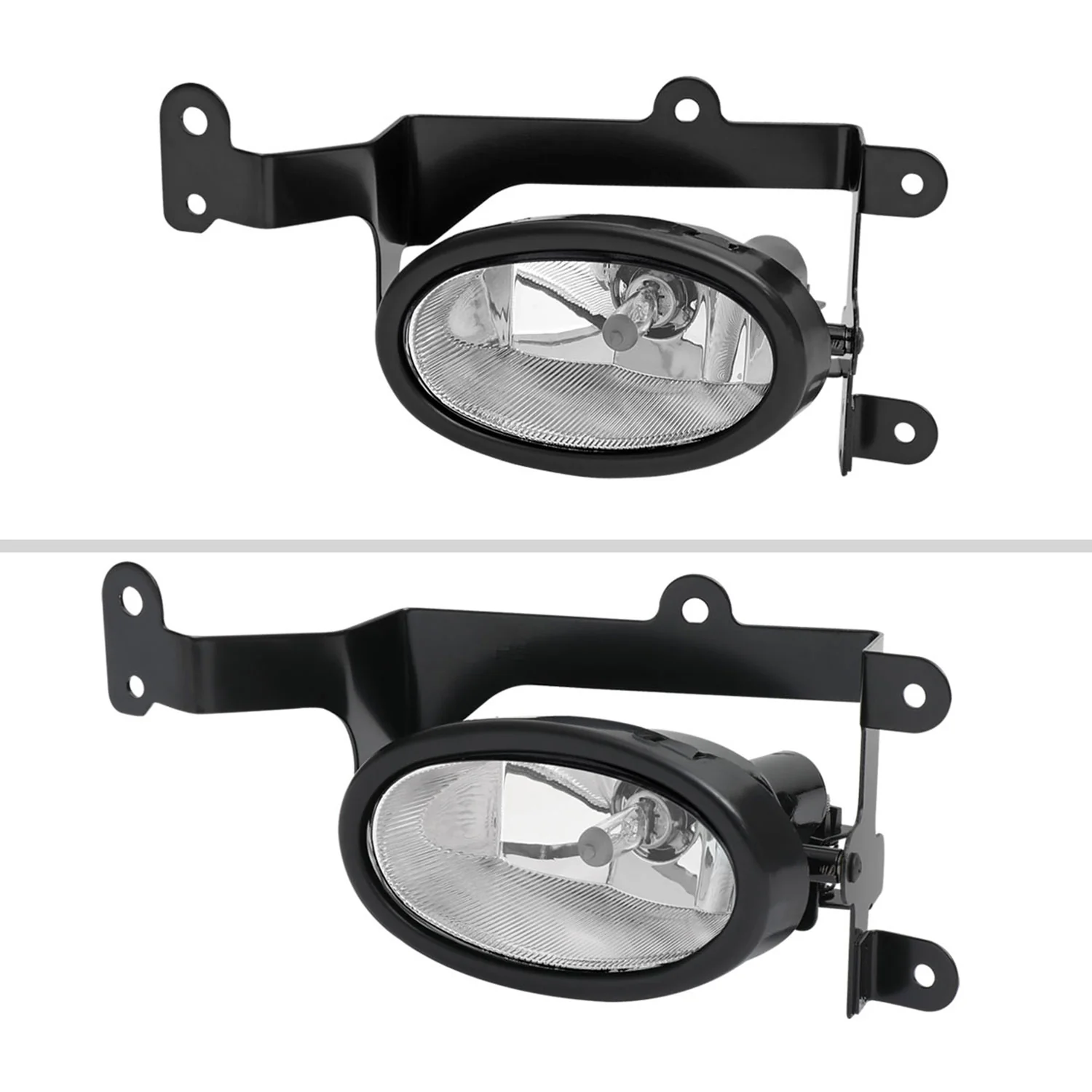 2006-2008 Honda Civic Coupe H11 Fog Lights Kit Chrome Housing/Clear Lens - Image 2