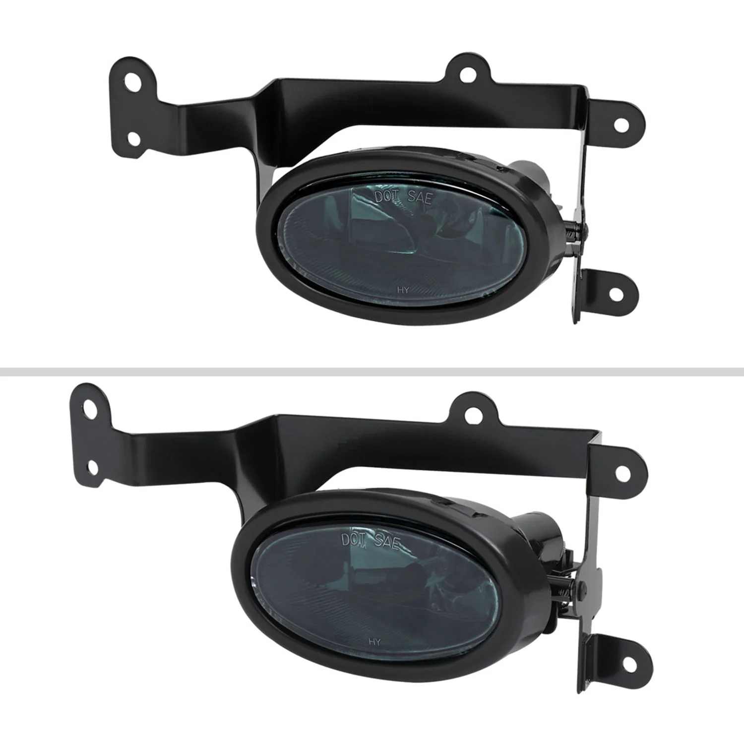 2006-2008 Honda Civic Coupe H11 Fog Lights Kit Chrome Housing/Smoke Lens - Image 2