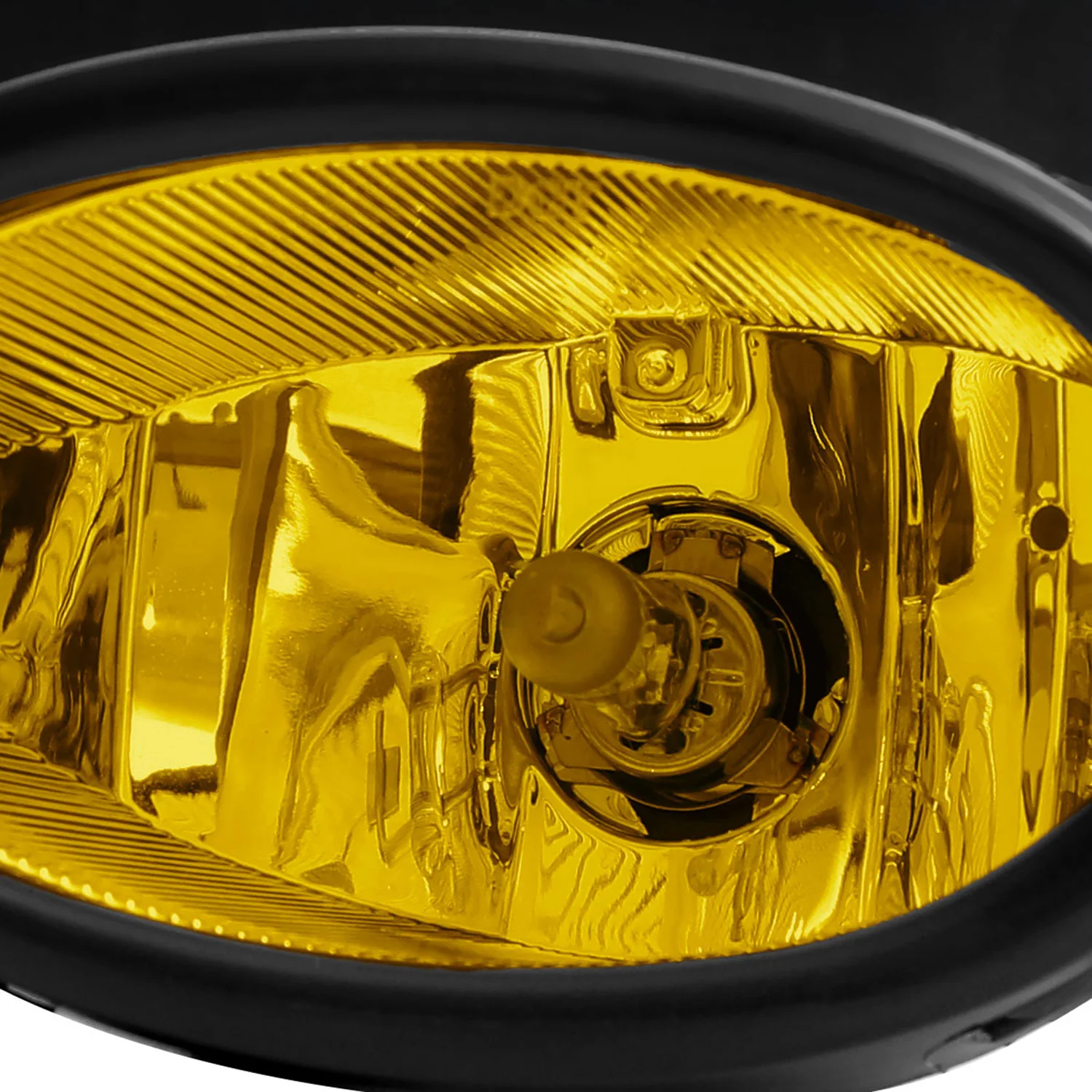 2006-2008 Honda Civic Coupe H11 Fog Lights Kit Chrome Housing/Yellow Lens - Image 3