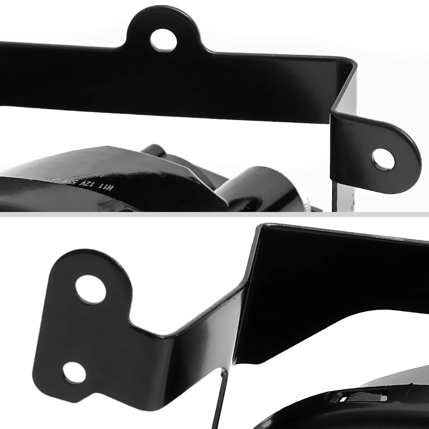 2006-2008 Honda Civic Coupe H11 Fog Lights Kit Chrome Housing/Yellow Lens - Image 5