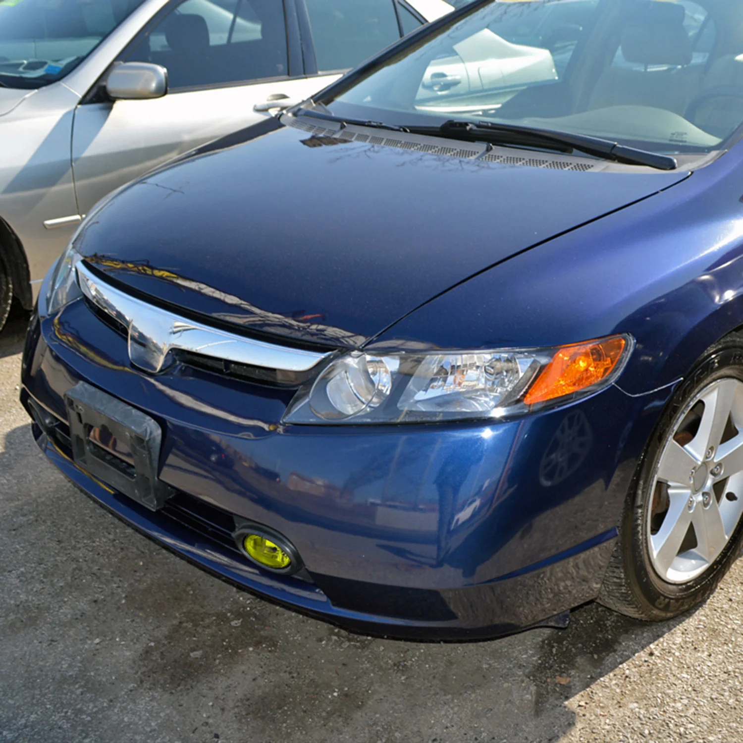 2006-2008 Honda Civic Sedan H11 Fog Lights Kit Chrome Housing/Yellow Lens - Image 10