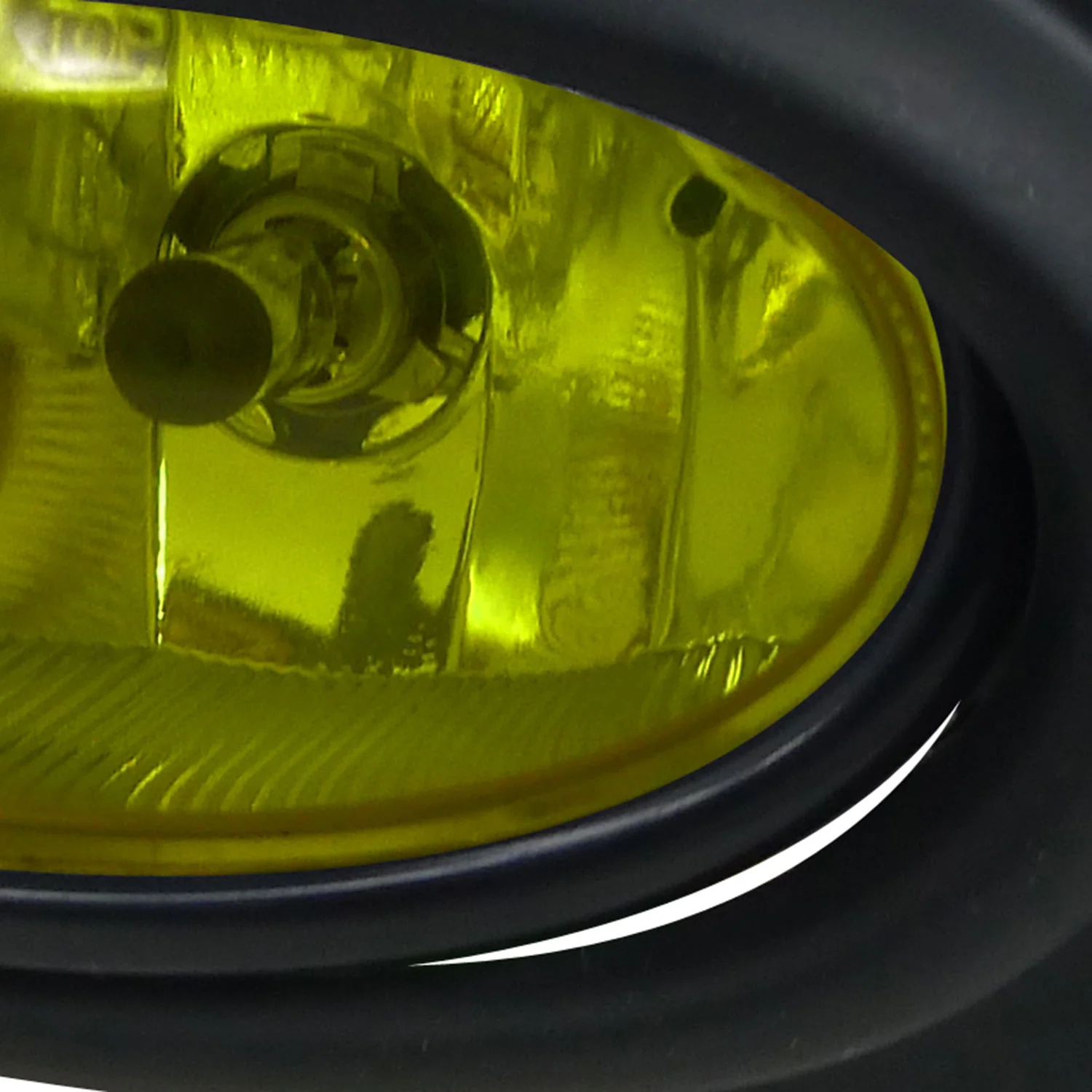 2006-2008 Honda Civic Sedan H11 Fog Lights Kit Chrome Housing/Yellow Lens - Image 2