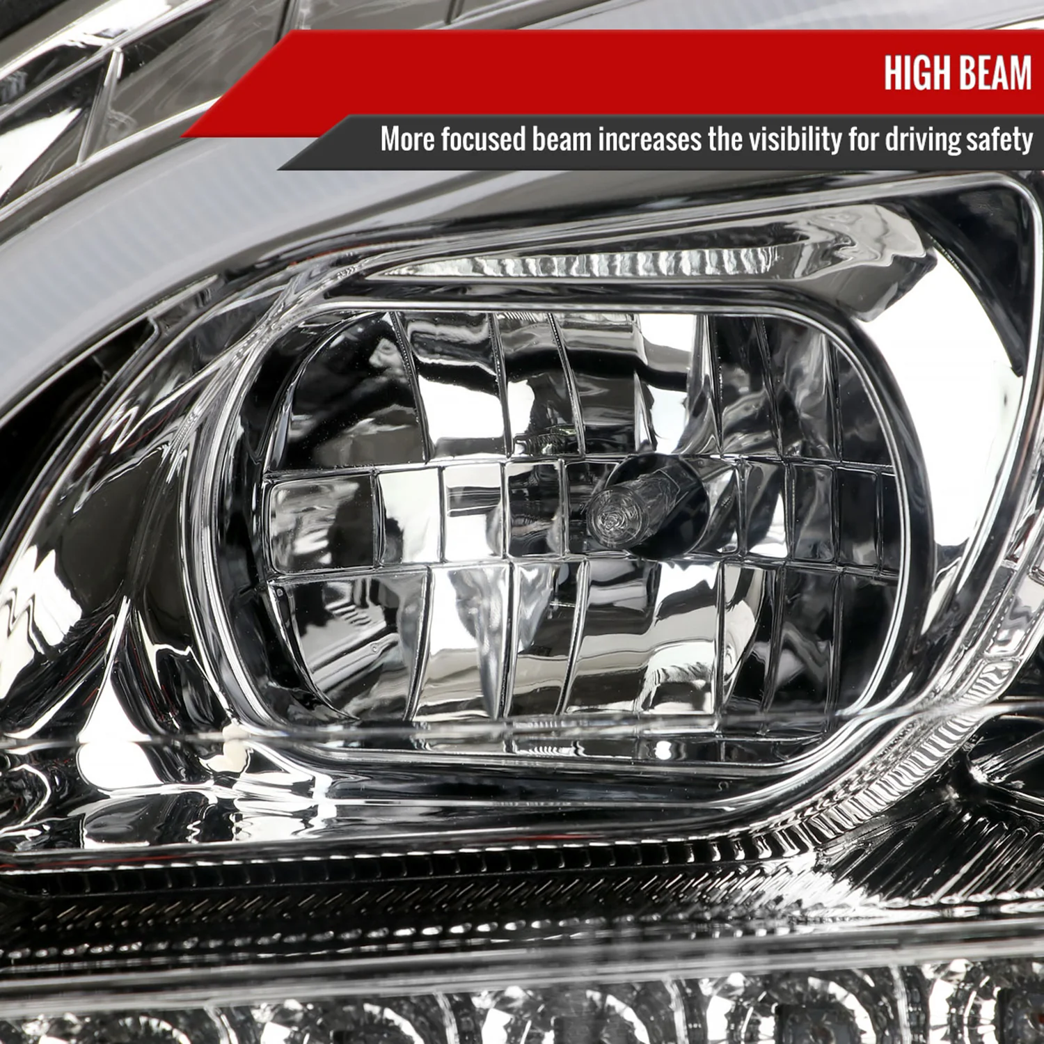 2006-2008 Mercedes Benz W164 ML Class LED Bar Headlights Signal Lights Chrome - Image 4