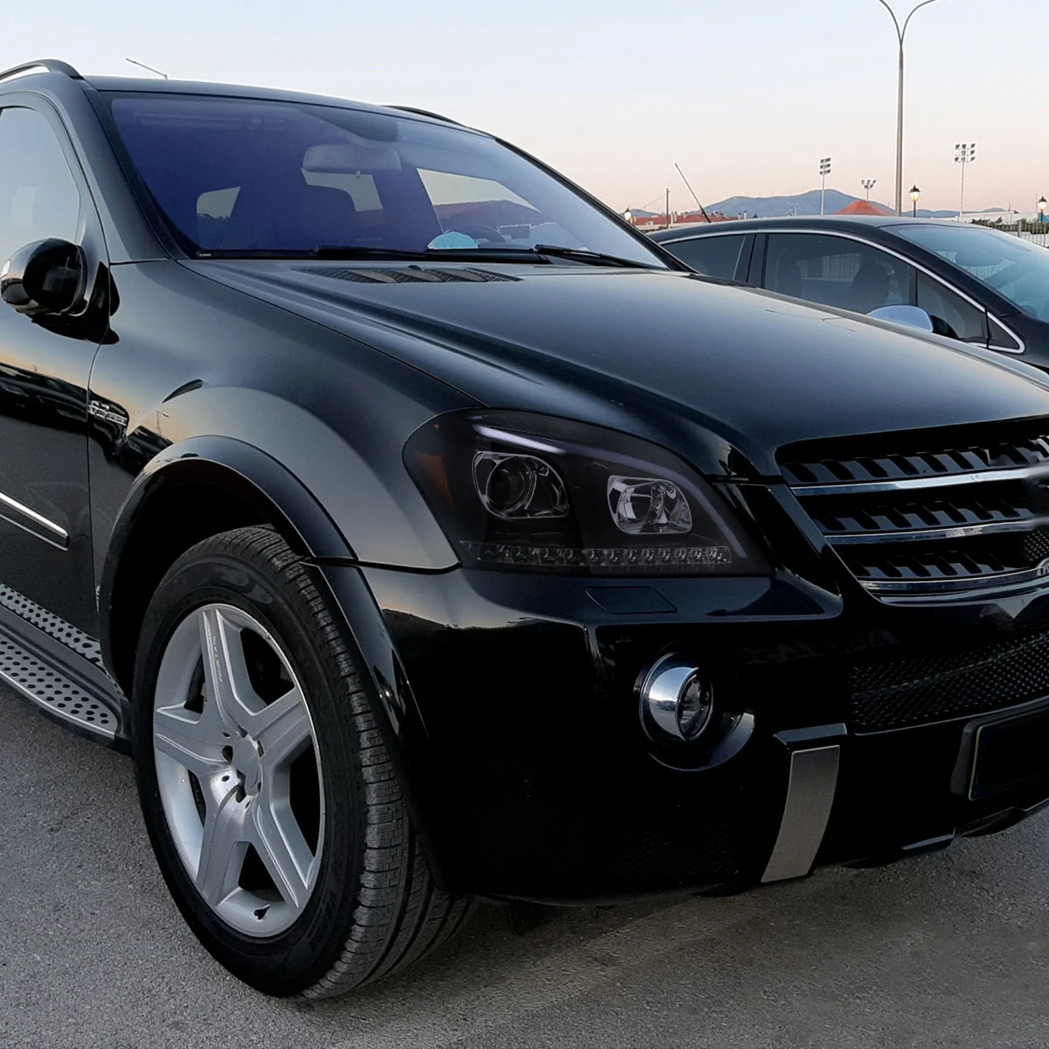 2006-2008 Mercedes Benz W164 ML Class LED Bar Headlights Signal Lights Smoke - Image 10