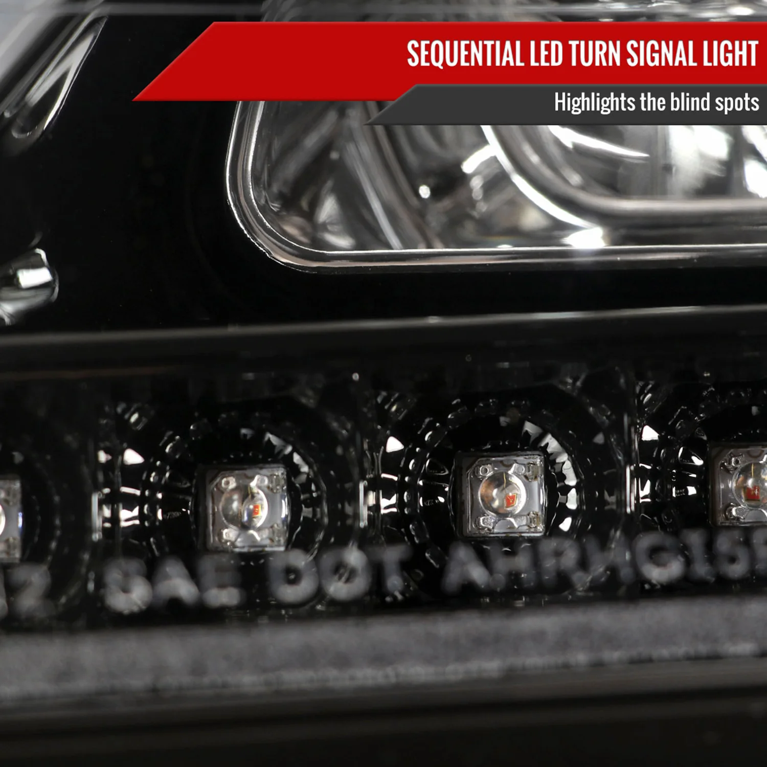 2006-2008 Mercedes W164 ML Class LED Bar Headlights Signal Lights Jet Black - Image 6