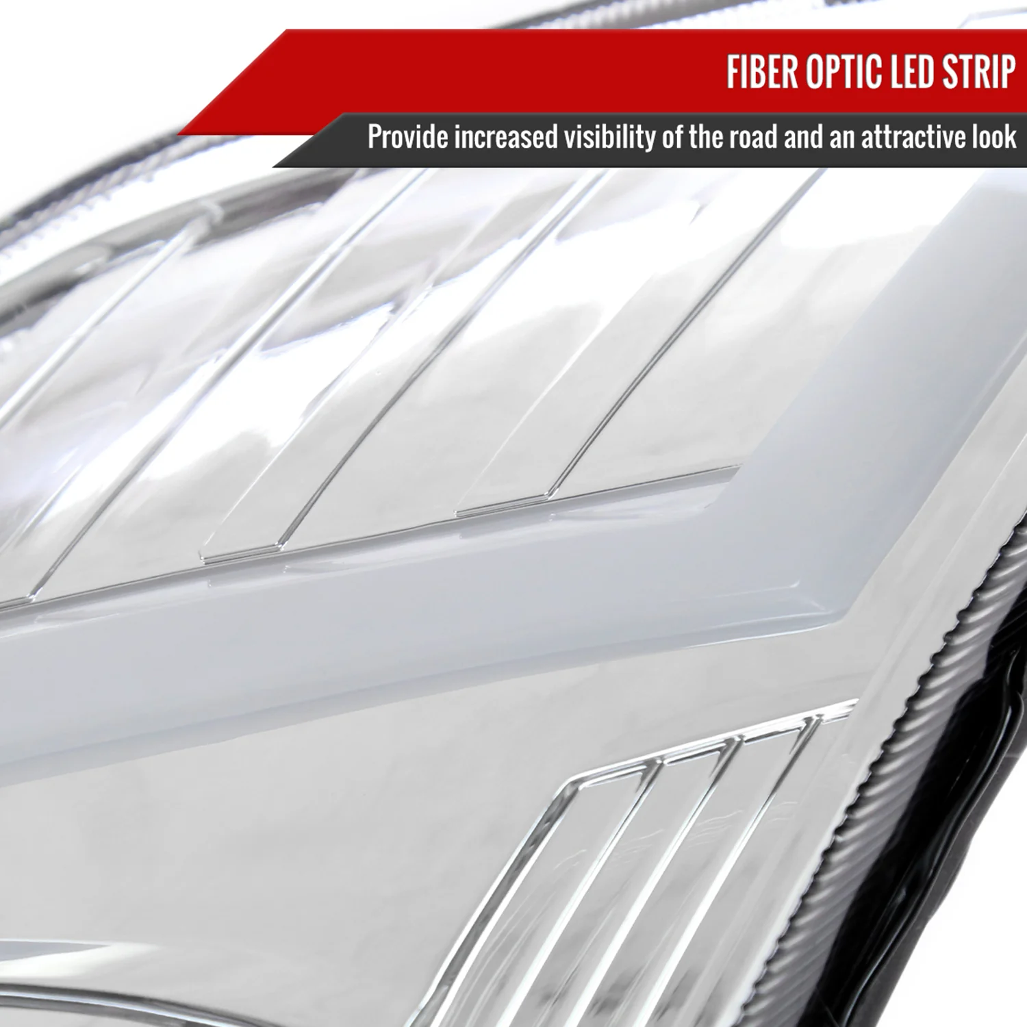 2006-2009 Nissan 350Z Turn Signal Animated LED Bar Projector Headlights Chrome - Image 5