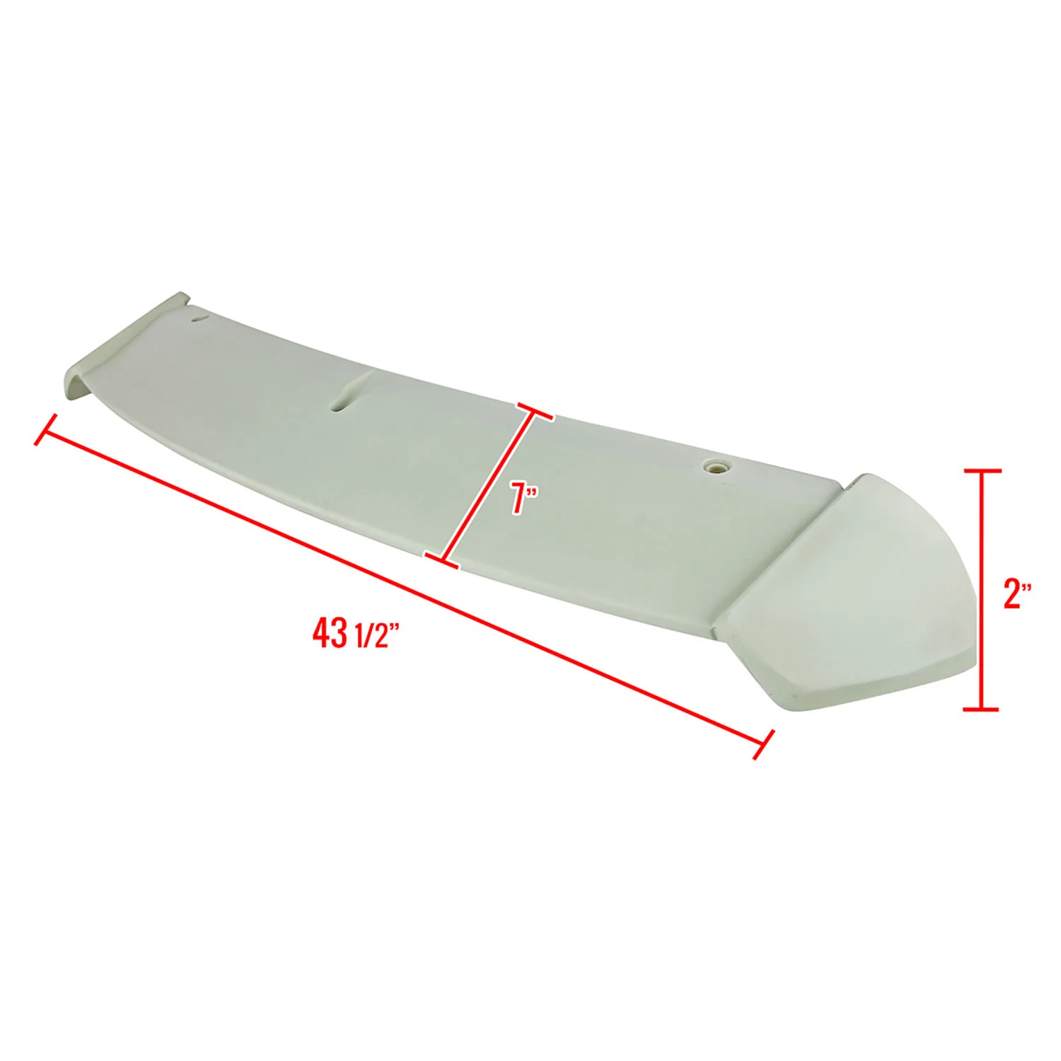 2006-2011 Toyota Yaris Hatchback Grey Primer ABS OE Style Rear Spoiler - Image 2