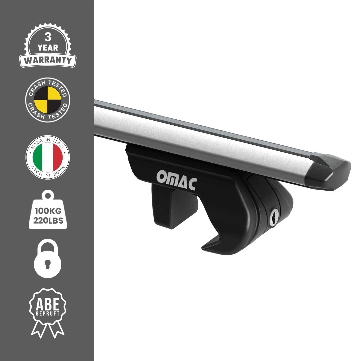 2006-2012 Toyota RAV4 Roof Rack Cross Bars Silver - Image 4
