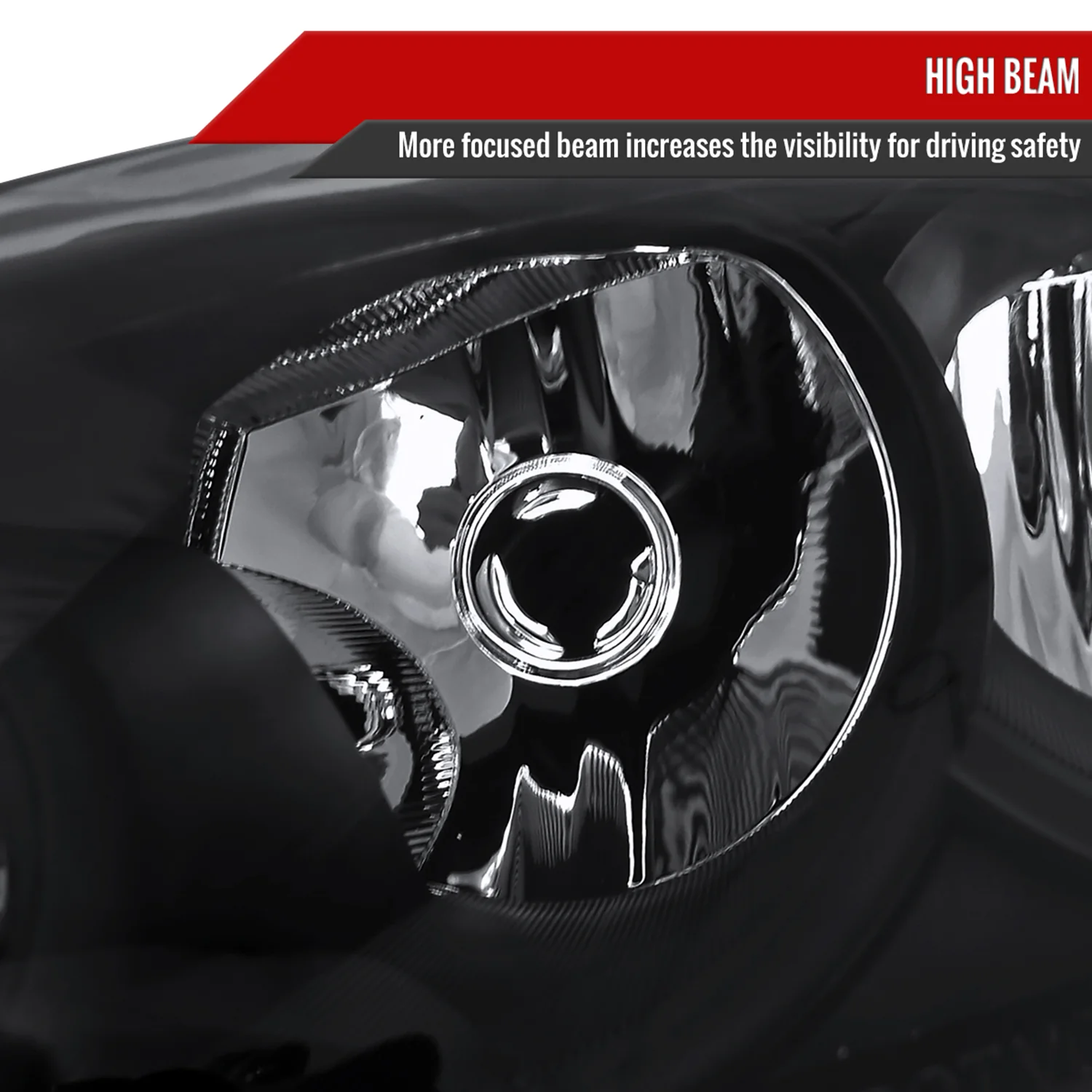 2006-2013 Chevy Impala / Impala Limited /Monte Carlo Headlights Amber & Black - Image 4