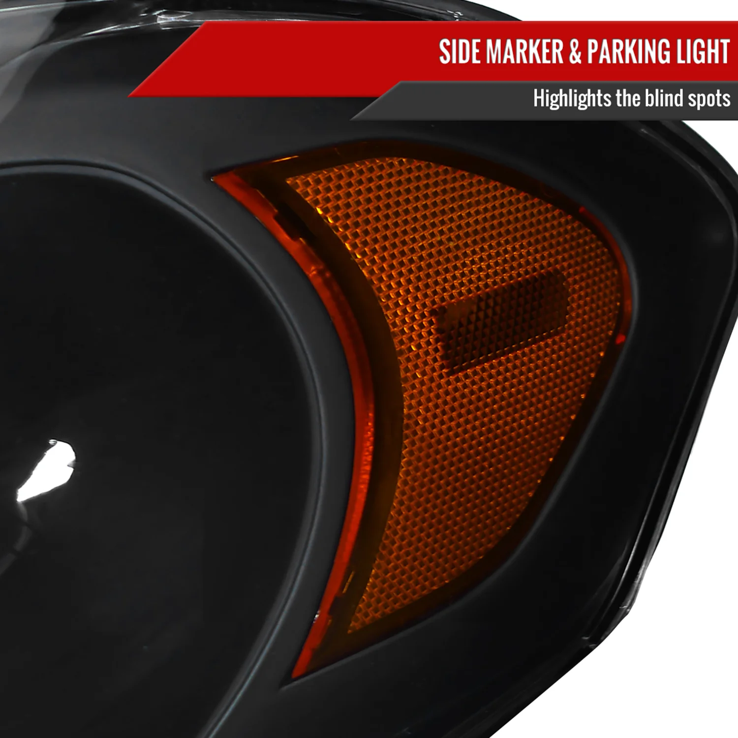 2006-2013 Chevy Impala / Impala Limited /Monte Carlo Headlights Amber & Black - Image 6