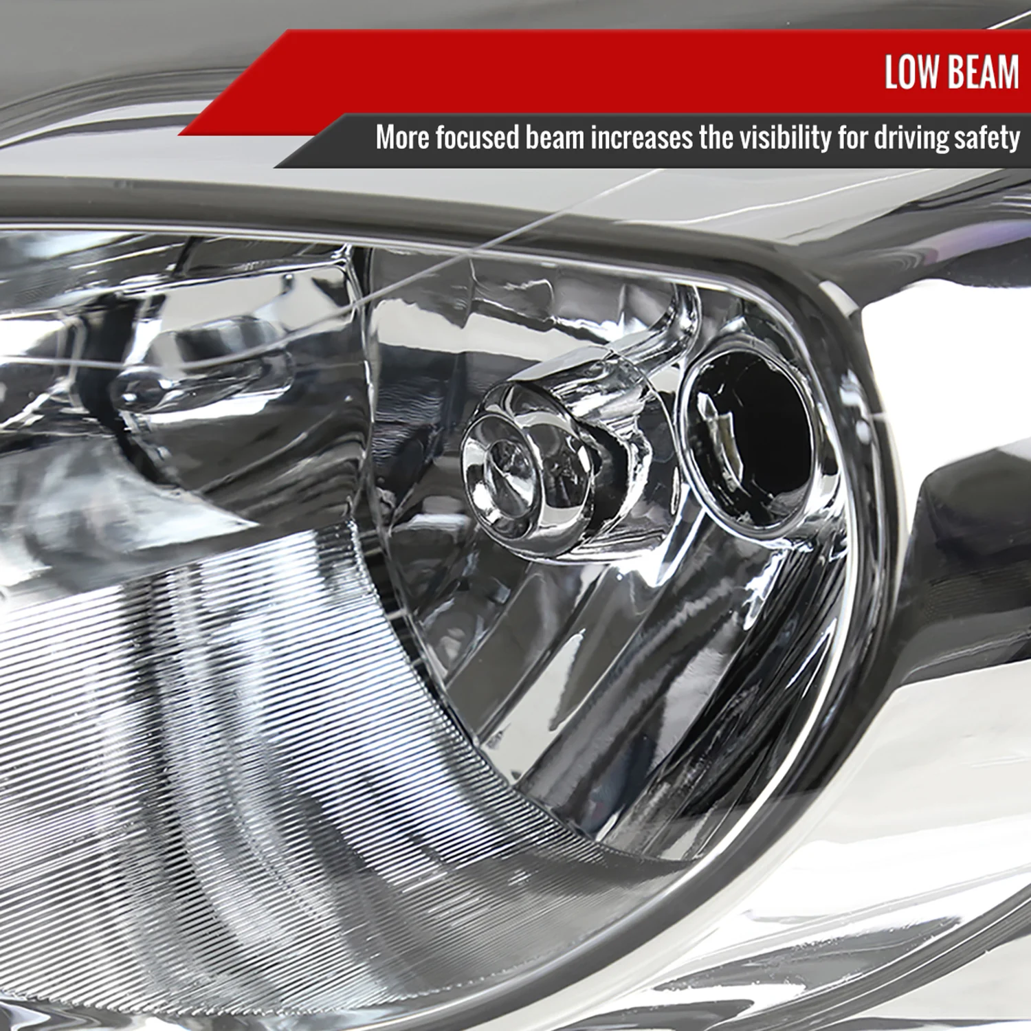 2006-2013 Chevy Impala / Impala Limited /Monte Carlo Headlights Amber & Chrome - Image 3
