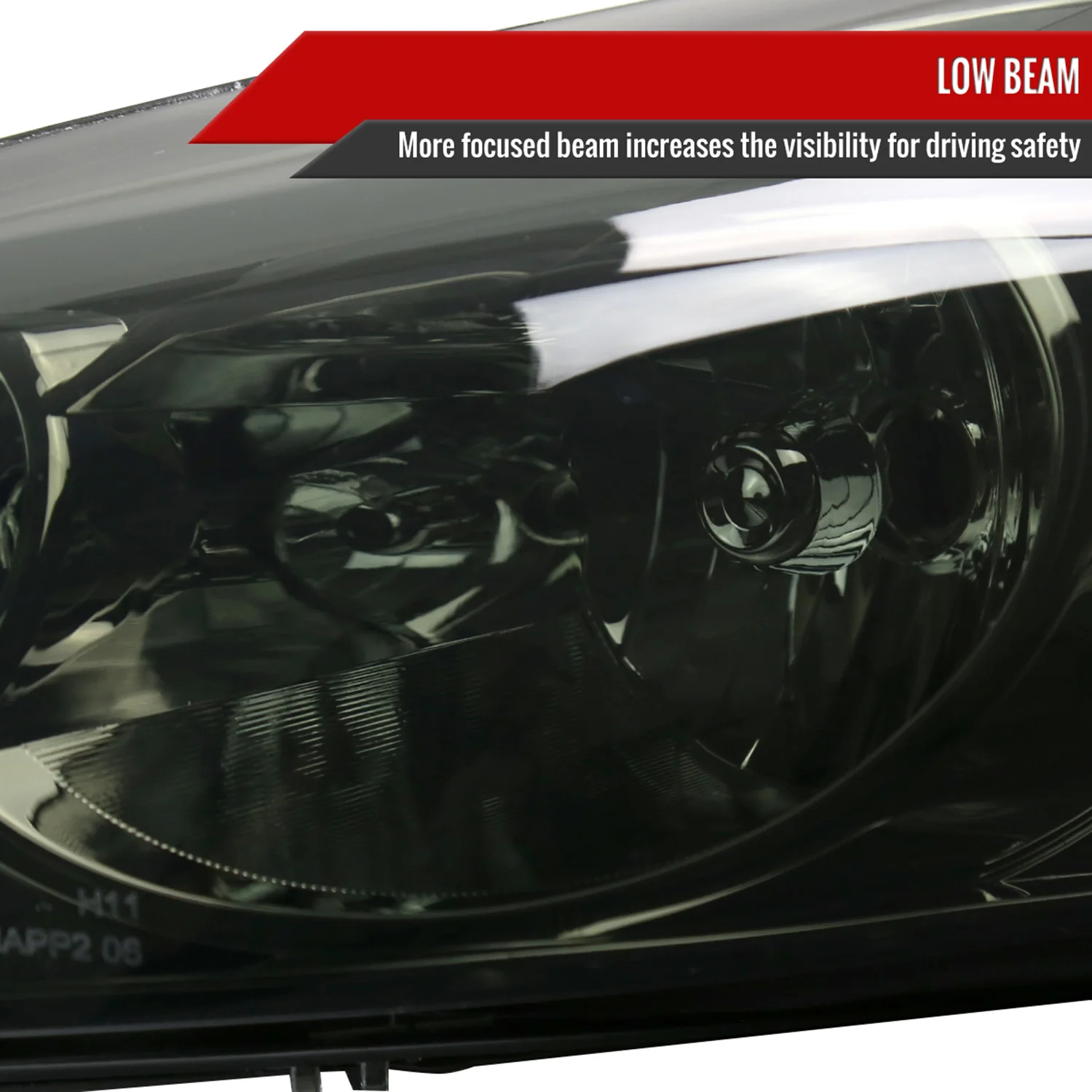 2006-2013 Chevy Impala/Monte Carlo/Impala Limited Factory Headlights Smoke - Image 3