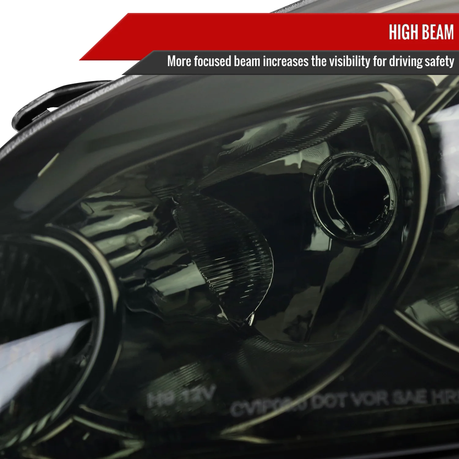 2006-2013 Chevy Impala/Monte Carlo/Impala Limited Factory Headlights Smoke - Image 4