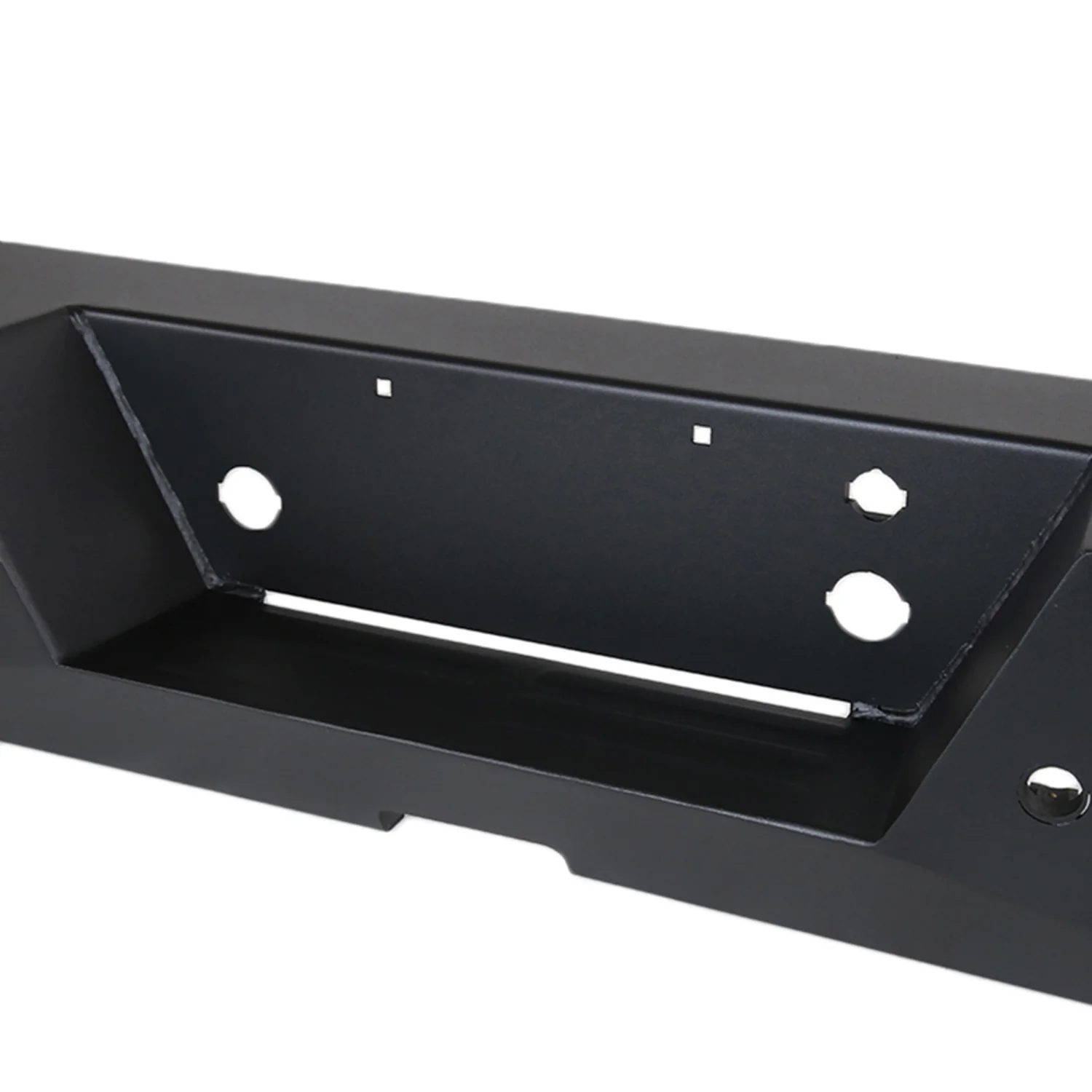 2006-2014 Ford F-150 Black Heavy Duty Steel Rear Step Bumper - Image 4