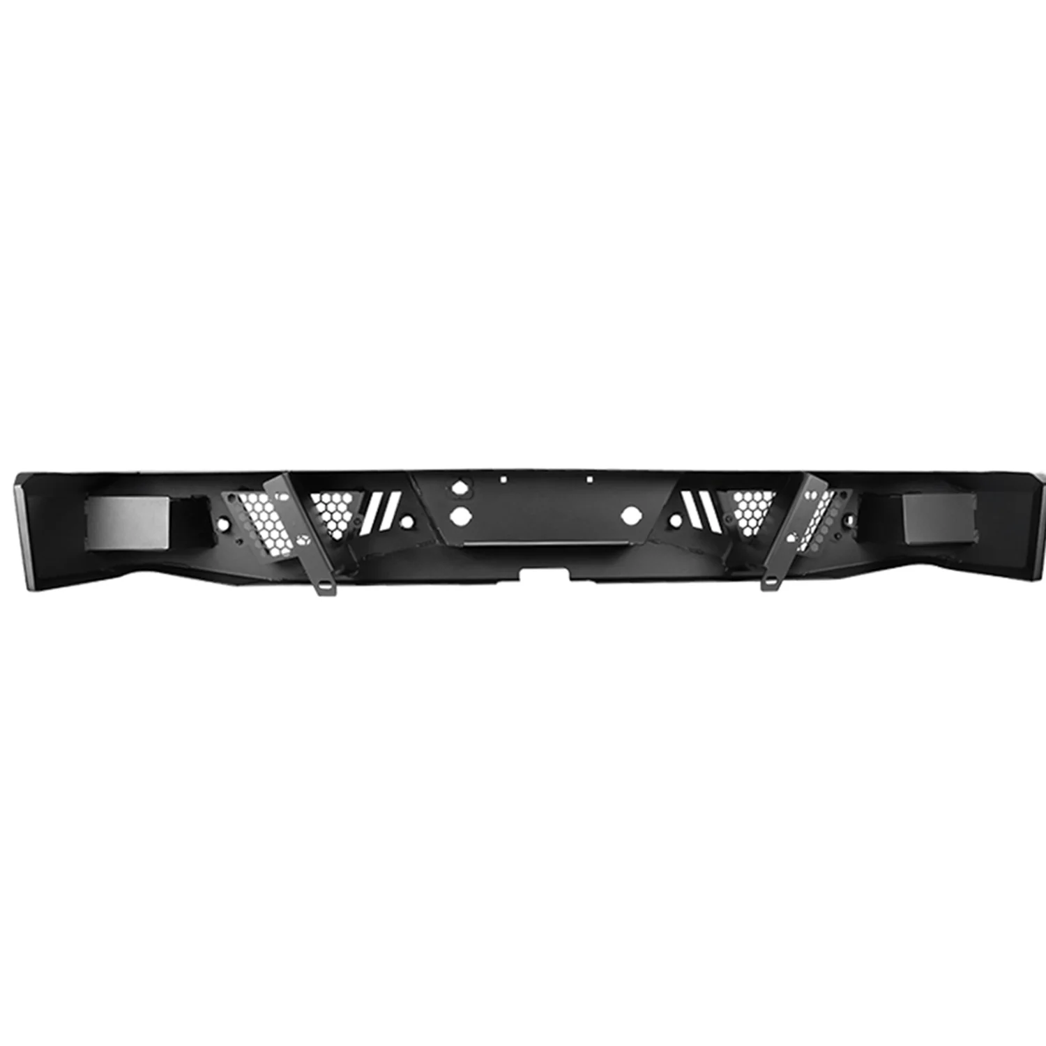 2006-2014 Ford F-150 Black Heavy Duty Steel Rear Step Bumper - Image 6