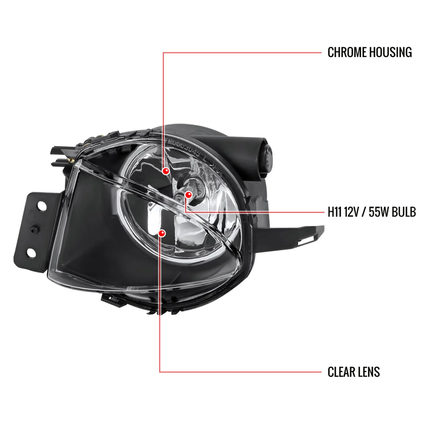 2006 BMW E90 3 Series 325i/330i / 07-2008 3 Series 328i/335i Fog Lights Chrome - Image 9