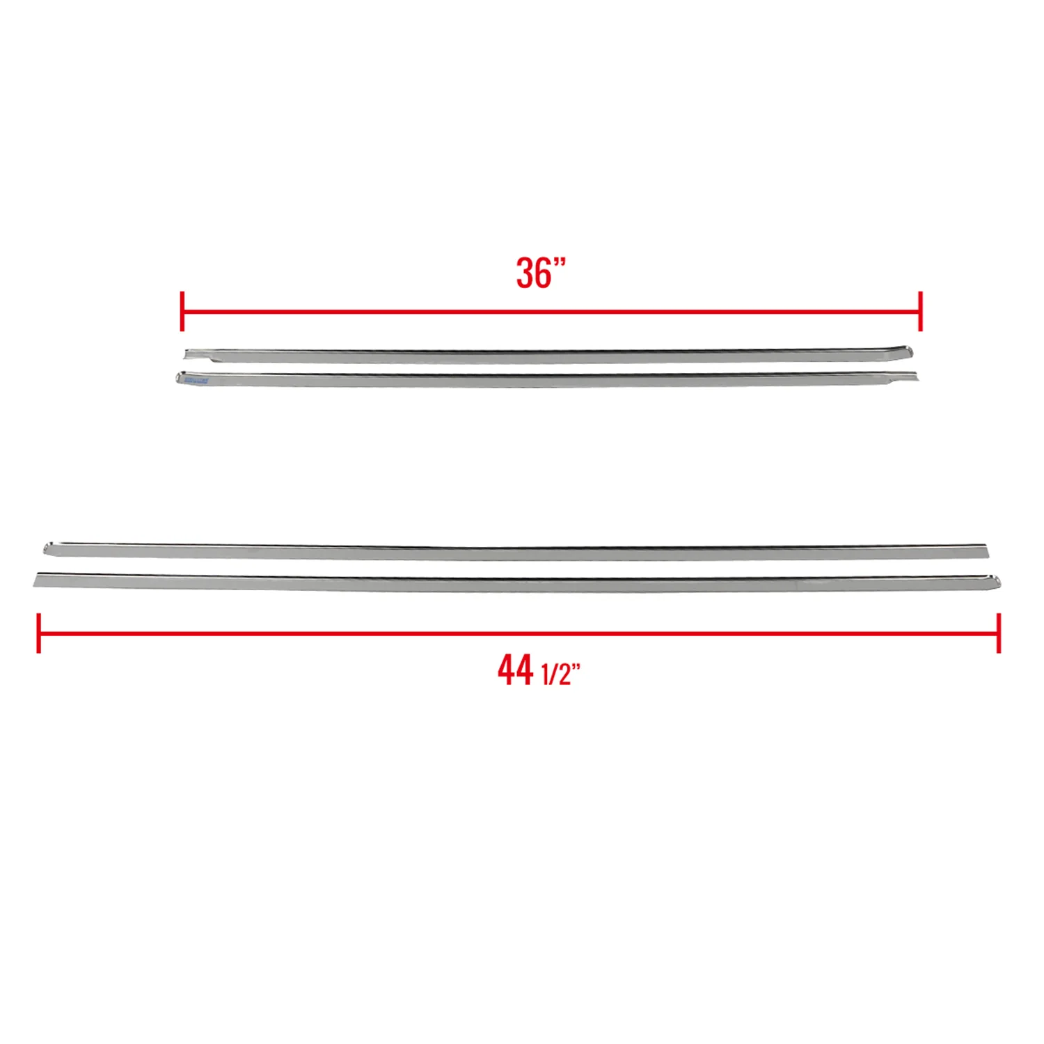 2007-2009 Chevy Avalanche/Suburban Stainless Steel Side Door Trim Set 4Pcs - Image 2