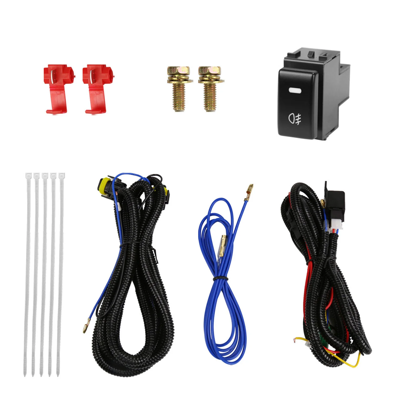 2007-2011 Nissan Versa H11 Fog Lights Kit Switch & Wiring Harness Chrome/Clear - Image 7