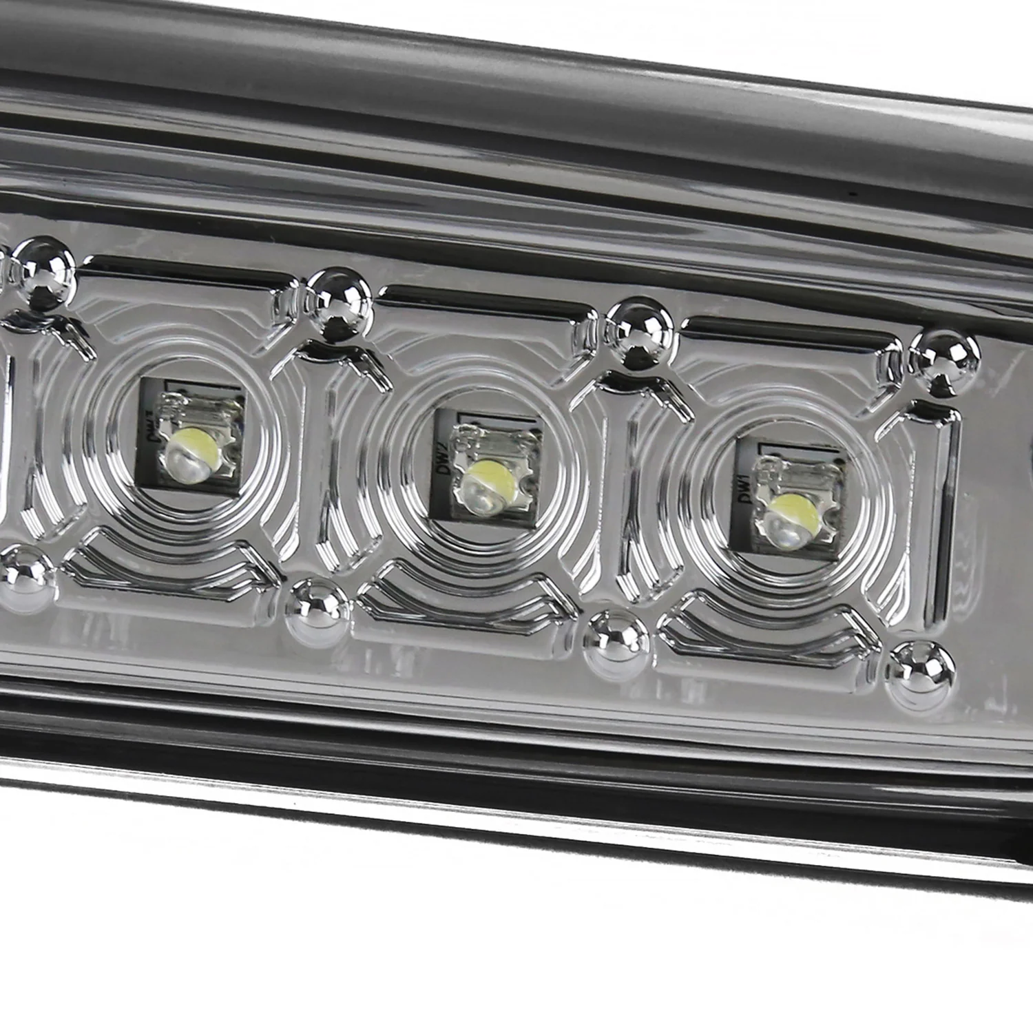 2007-2012 Chevy Silverado/ GMC Sierra LED 3rd Brake Light Chrome/Clear Lens - Image 3