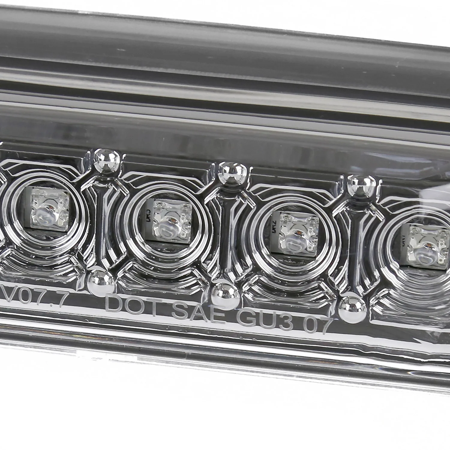 2007-2012 Chevy Silverado/ GMC Sierra LED 3rd Brake Light Chrome/Clear Lens - Image 4