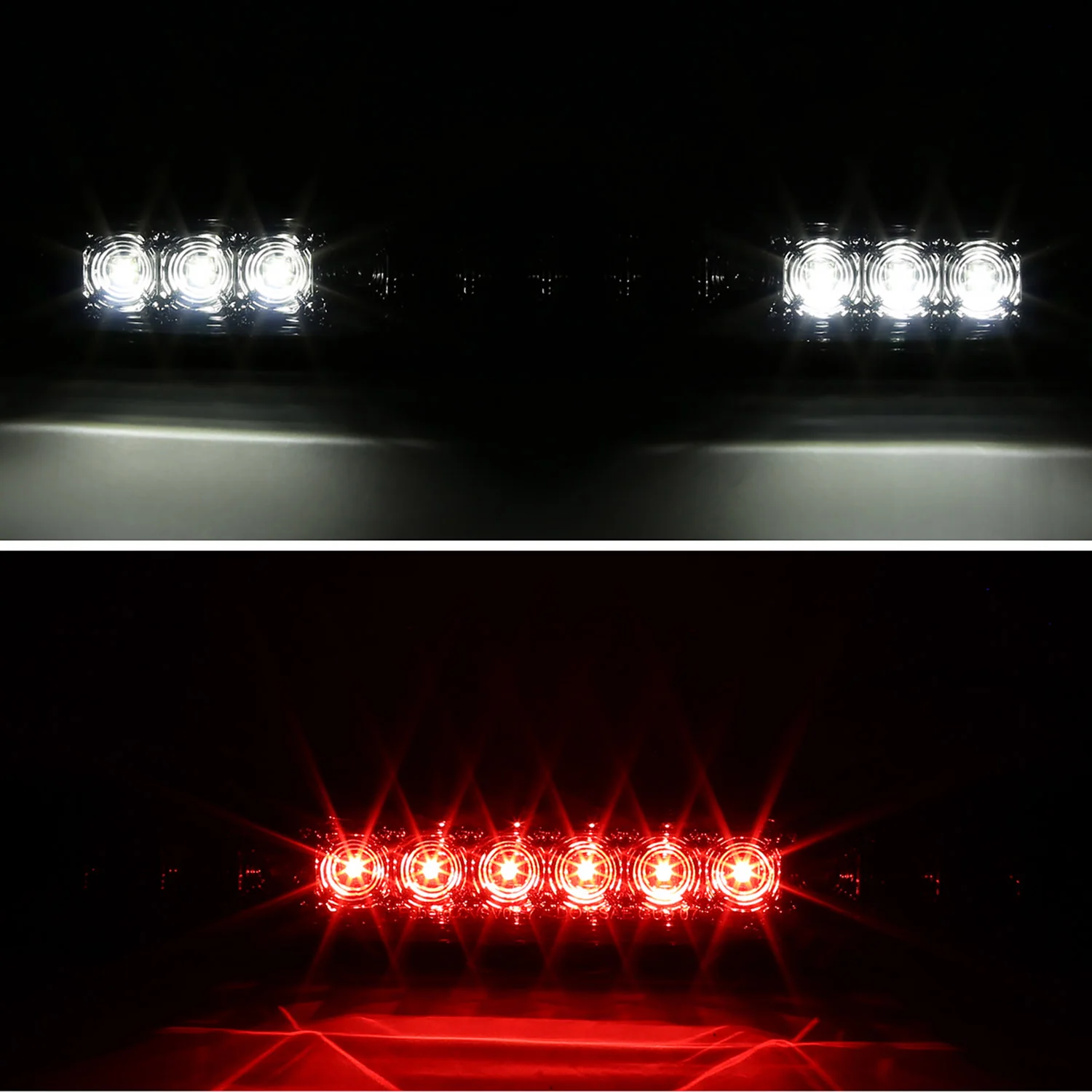 2007-2012 Chevy Silverado/ GMC Sierra LED 3rd Brake Light Chrome/Clear Lens - Image 5