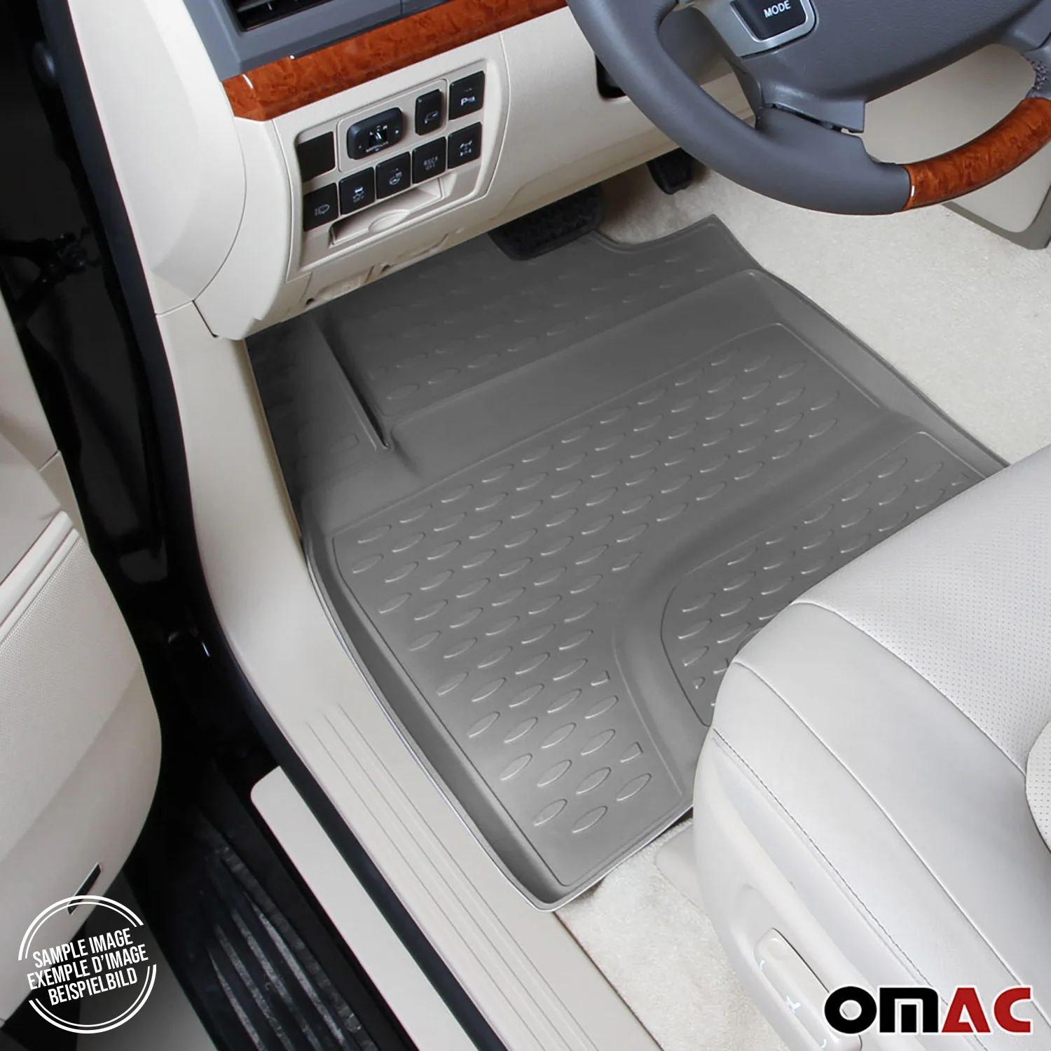 2007-2014 Chevrolet Suburban Floor Mats Liners Full Set All Weather Gray - Image 5