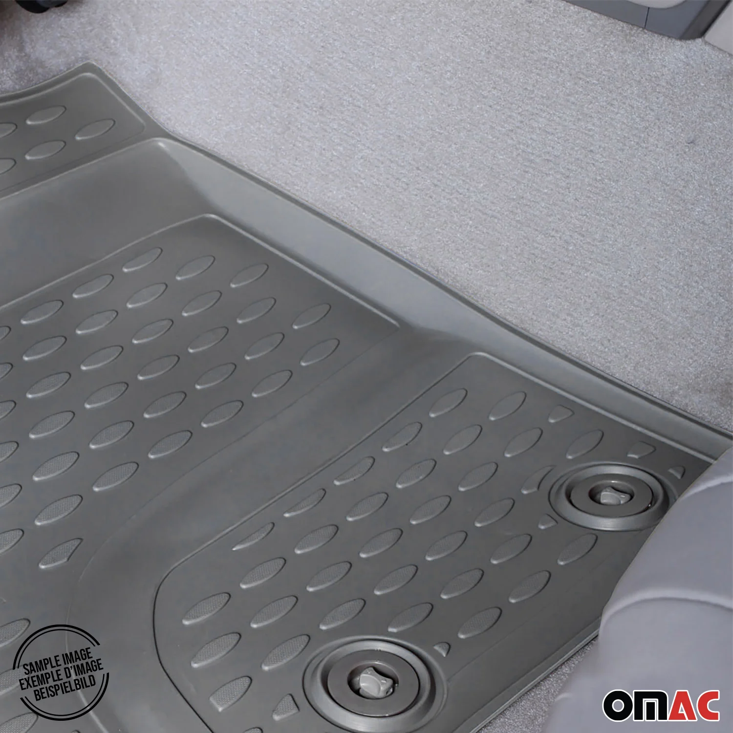 2007-2014 Chevrolet Suburban Floor Mats Liners Full Set All Weather Gray - Image 6