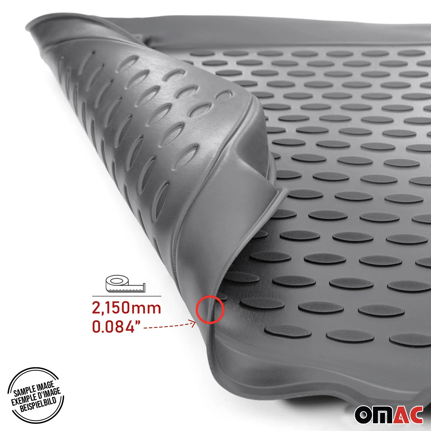 2007-2014 Chevrolet Suburban Floor Mats Liners Full Set All Weather Gray - Image 7