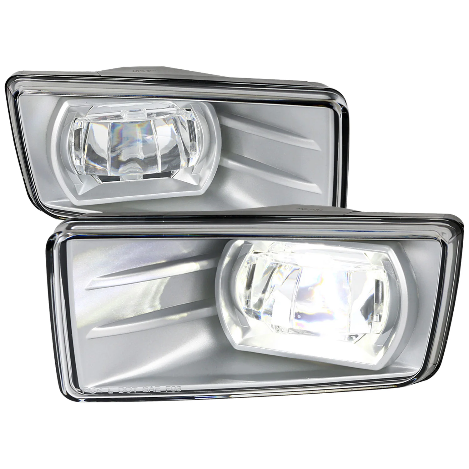 2007-2014 Chevy Avalanche/Silverado/Suburban/Tahoe LED Fog Lights Chrome