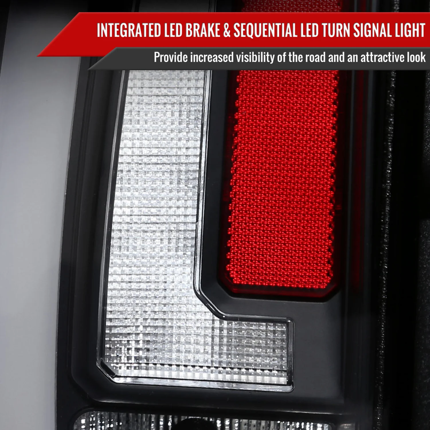 2007-2014 Chevy Tahoe/Suburban/Yukon/Denali LED Signal Tail Lights Matt Black - Image 4