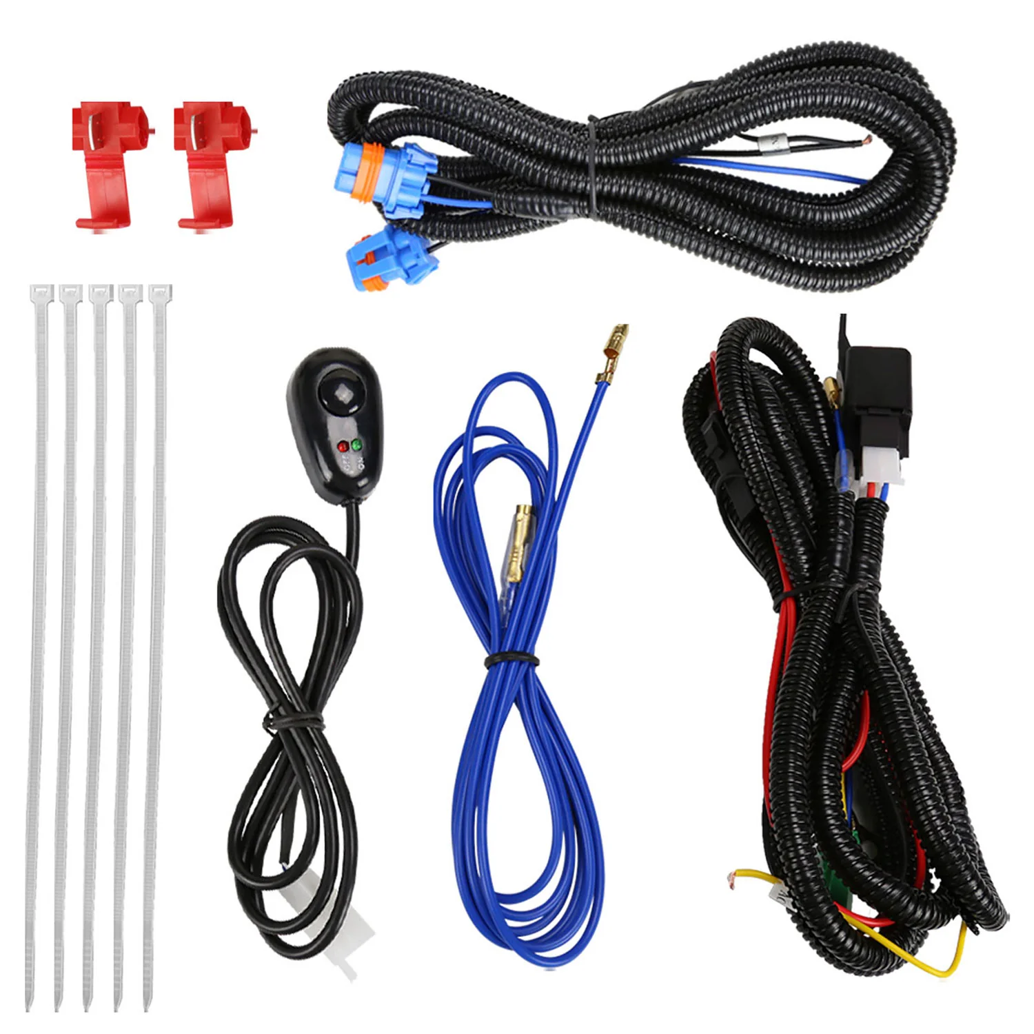 2007-2014 Ford Expedition/Ranger Fog Lights Kit Switch & Wiring Harness Chrome - Image 7