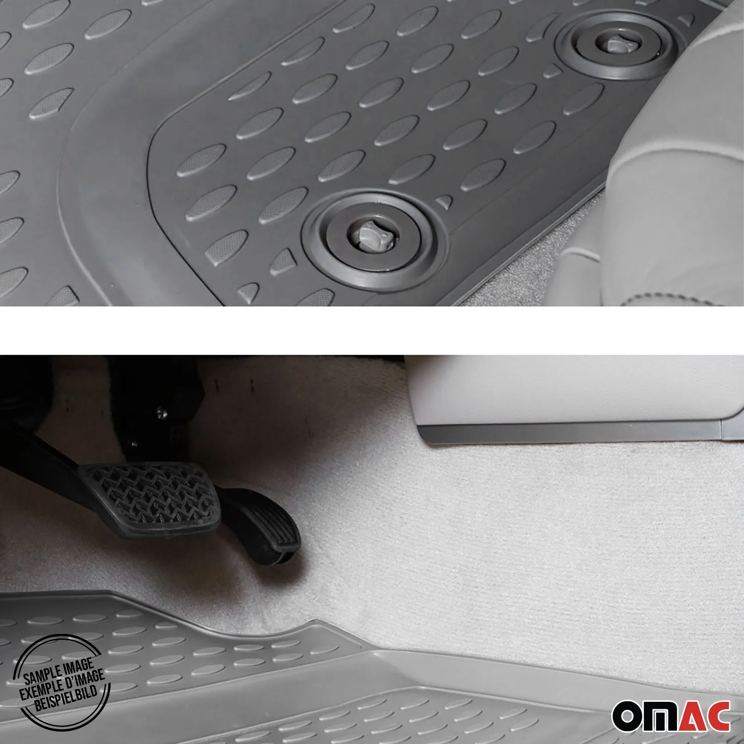 2007-2014 GMC Yukon XL Floor Mats Liners Full Set All Weather Gray - Image 8