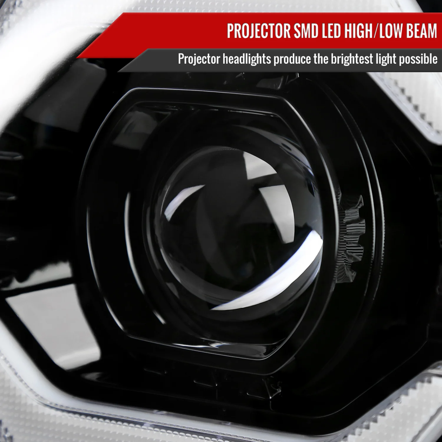 2007-2014 Toyota FJ Cruiser Full LED Projector Headlights LED Signal Black - Image 4