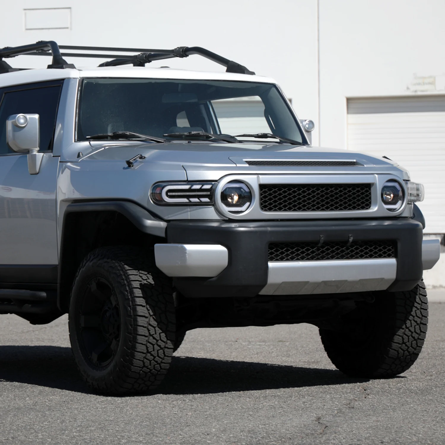 2007-2014 Toyota FJ Cruiser Full LED Projector Headlights LED Signal Black - Image 9