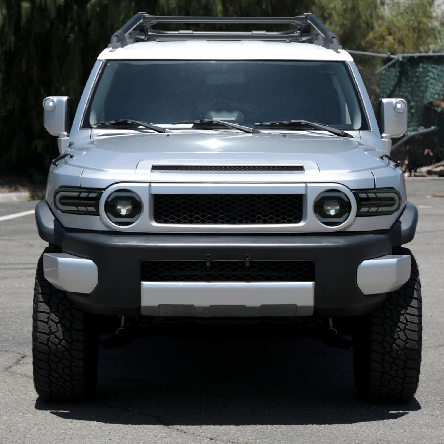 2007-2014 Toyota FJ Cruiser Full LED Projector Headlights LED Signal Smoke - Image 10