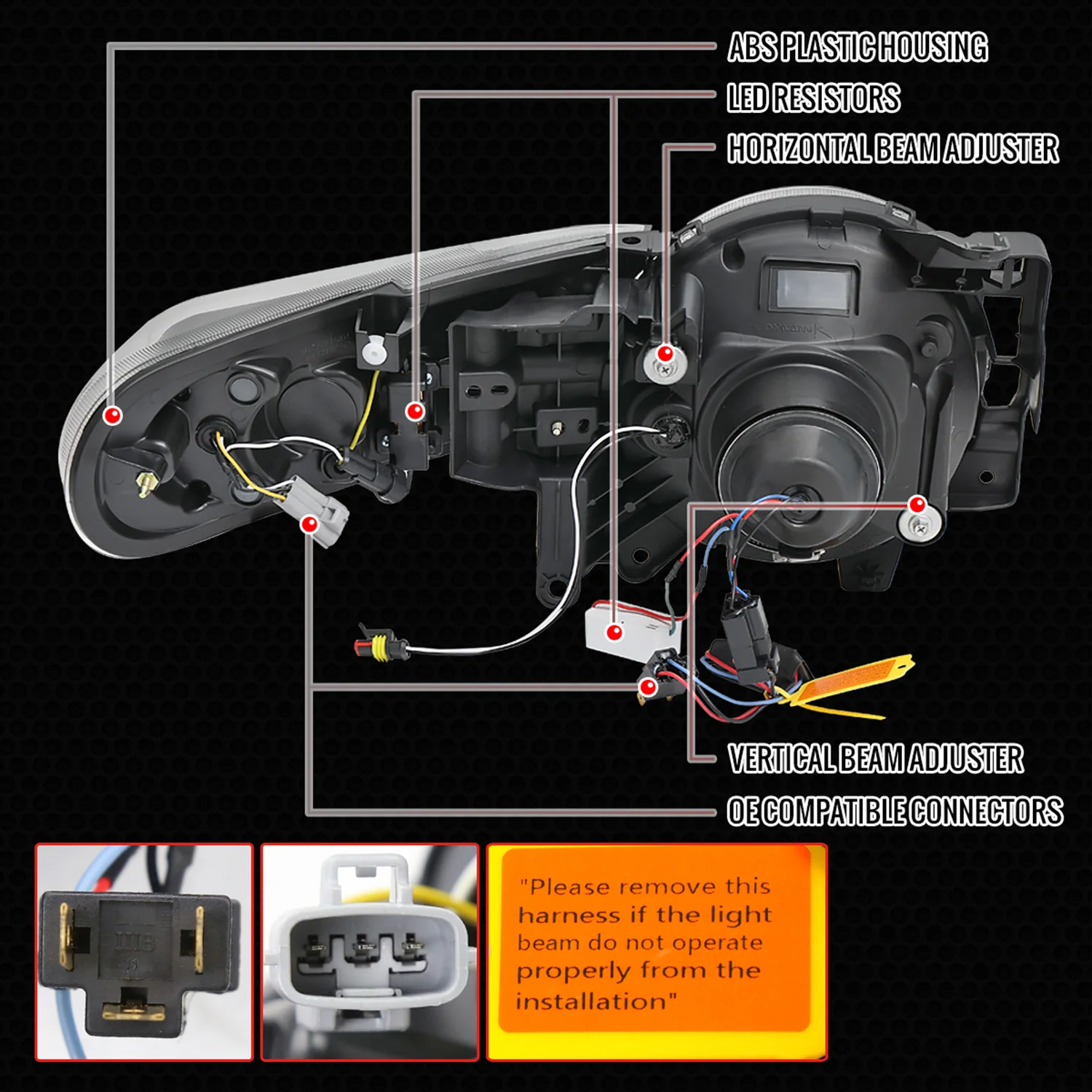 2007-2014 Toyota FJ Cruiser Full LED Projector Headlights LED Signal Smoke - Image 7