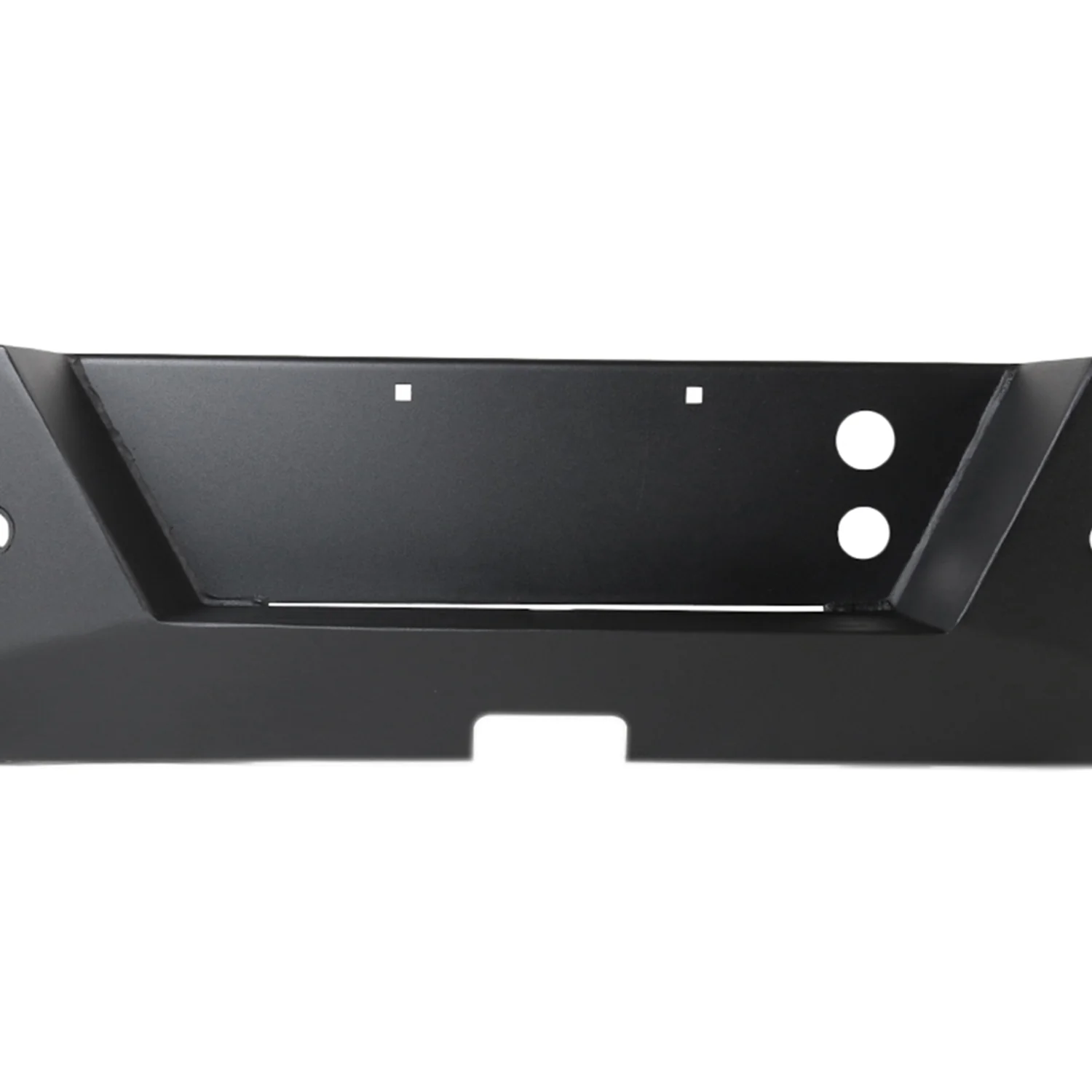2007-2018 GMC Sierra 1500 Black Heavy Duty Steel Rear Step Bumper License Lamp - Image 5