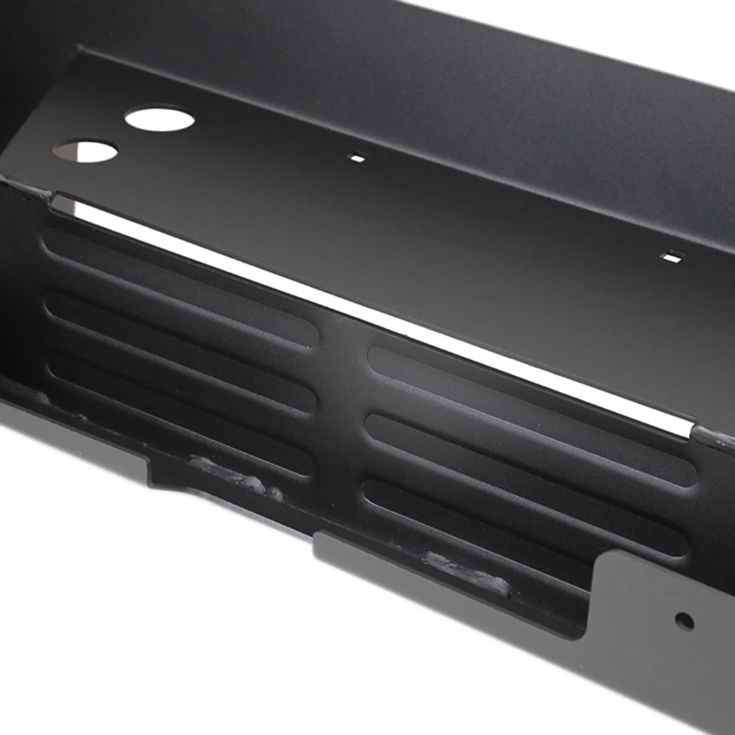 2007-2018 GMC Sierra 1500 Black Heavy Duty Steel Rear Step Bumper License Lamp - Image 8