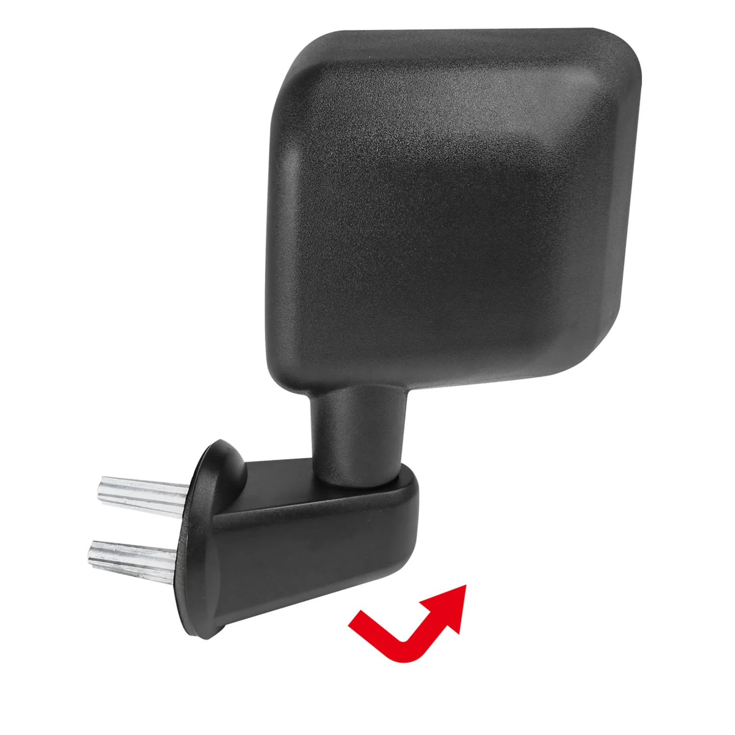 2007-2018 Jeep Wrangler JK Black Manual Adjustable Side Mirrors - Image 8