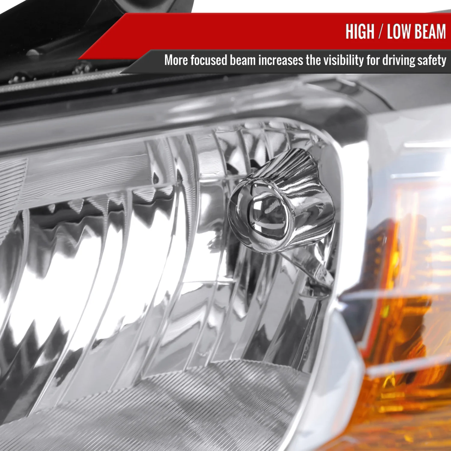 2008-2010 Dodge Grand Caravan Clear Factory Crystal Headlight - Driver Side - Image 3
