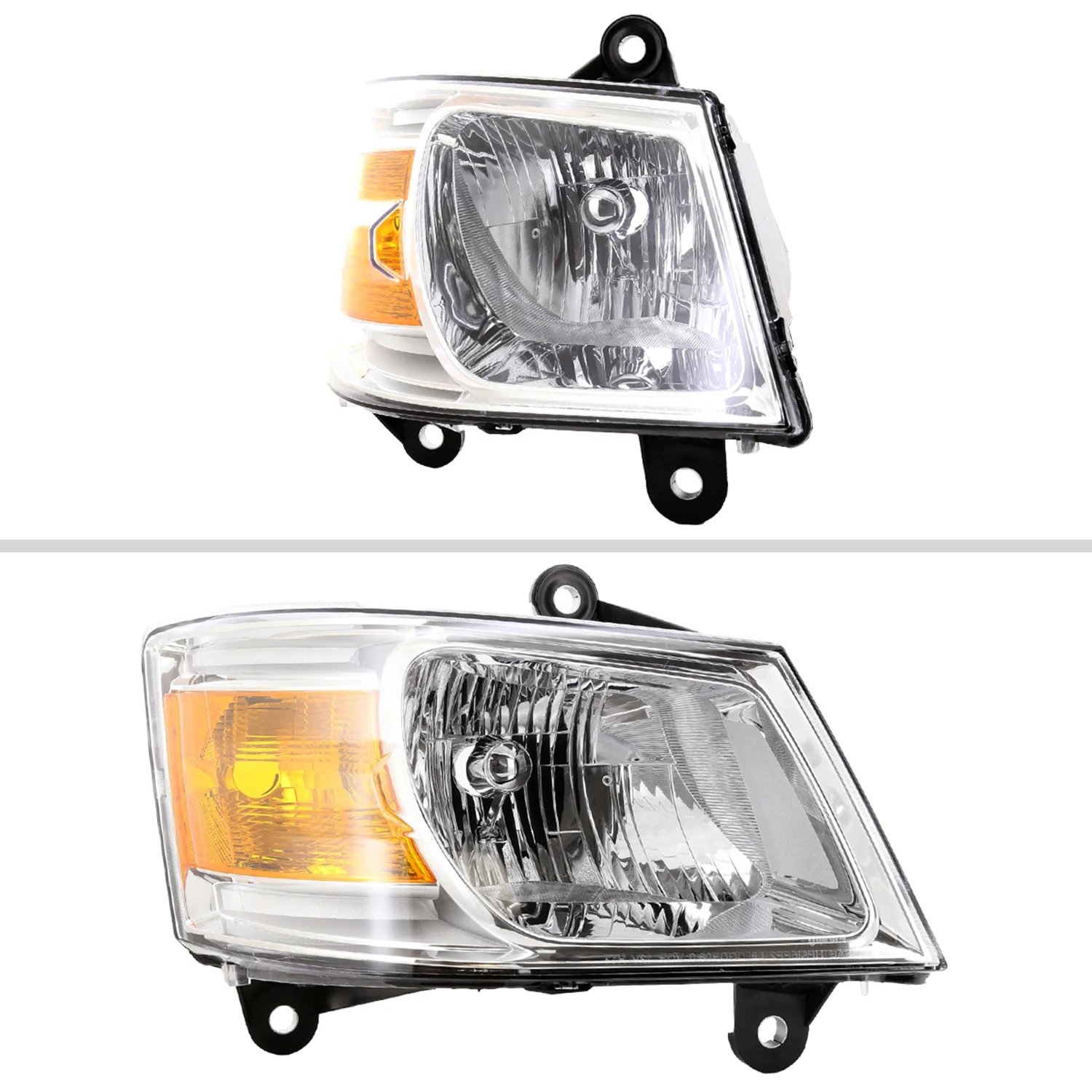 2008-2010 Dodge Grand Caravan Factory Crystal Headlight - Passenger Side - Image 2
