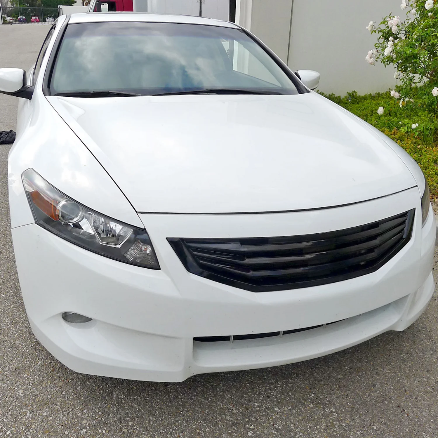 2008-2010 Honda Accord Coupe Black ABS Mu Style Grille - Image 10