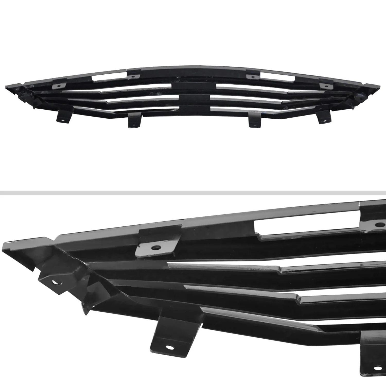 2008-2010 Honda Accord Coupe Black ABS Mu Style Grille - Image 6