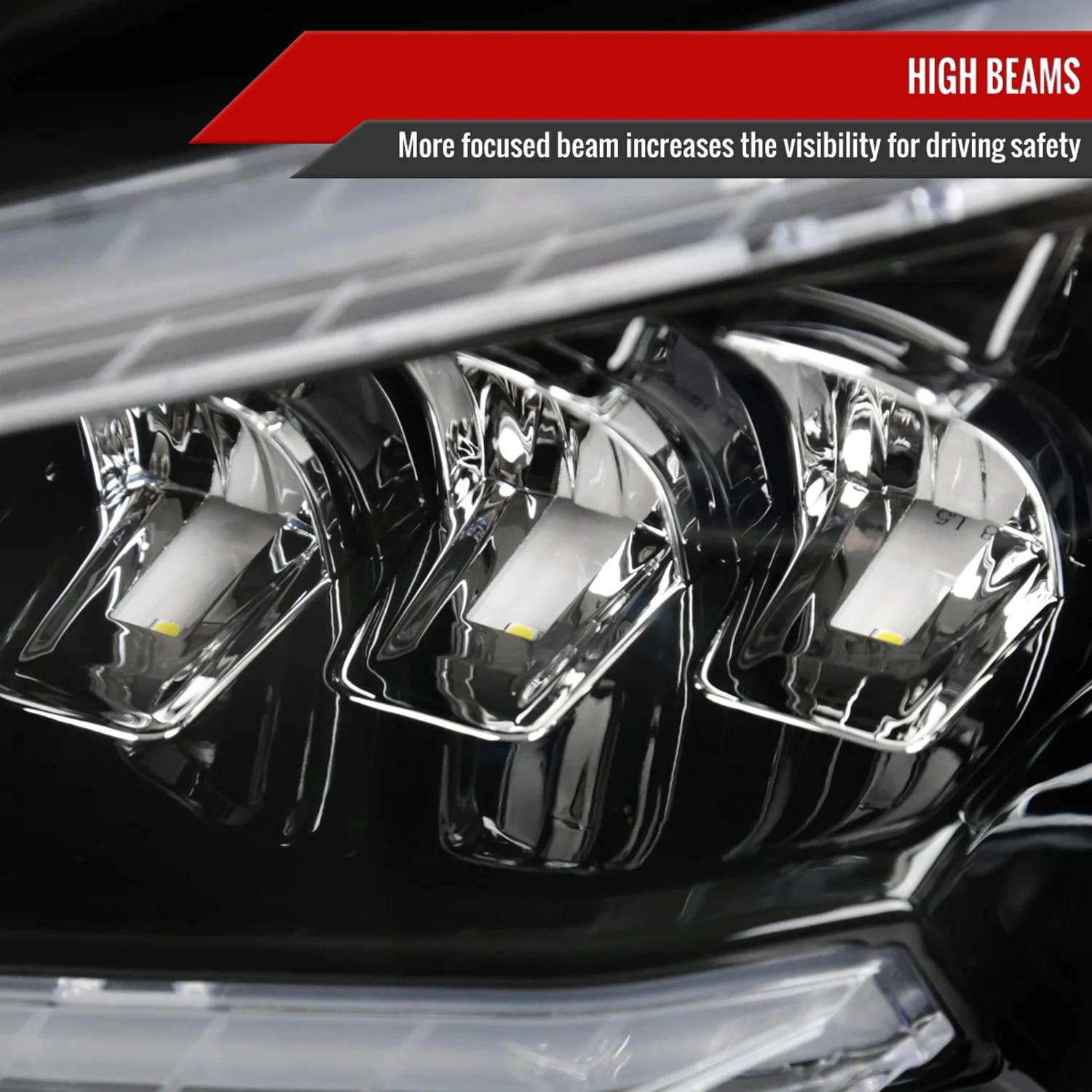 2008-2011 Mercedes Benz W204 C-Class Full LED Projector Headlights Black - Image 5