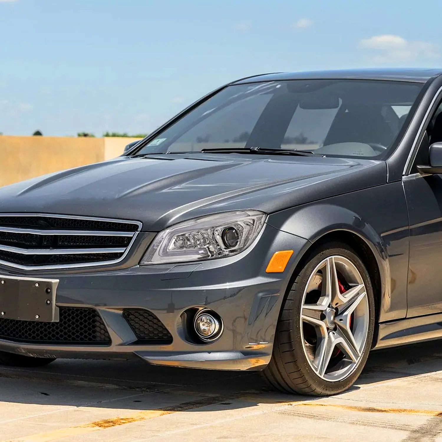 2008-2011 Mercedes Benz W204 C-Class Full LED Projector Headlights Chrome - Image 9