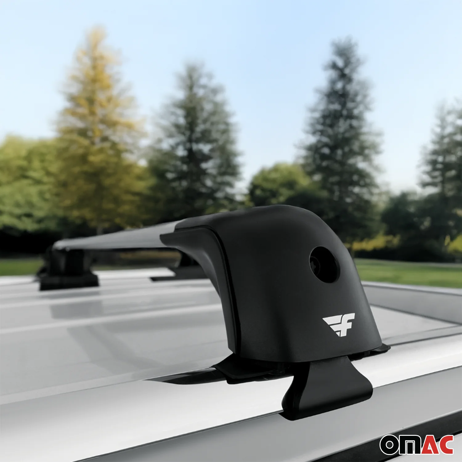2008-2012 Honda Accord Tourer Roof Racks Cross Bars Silver - Image 3
