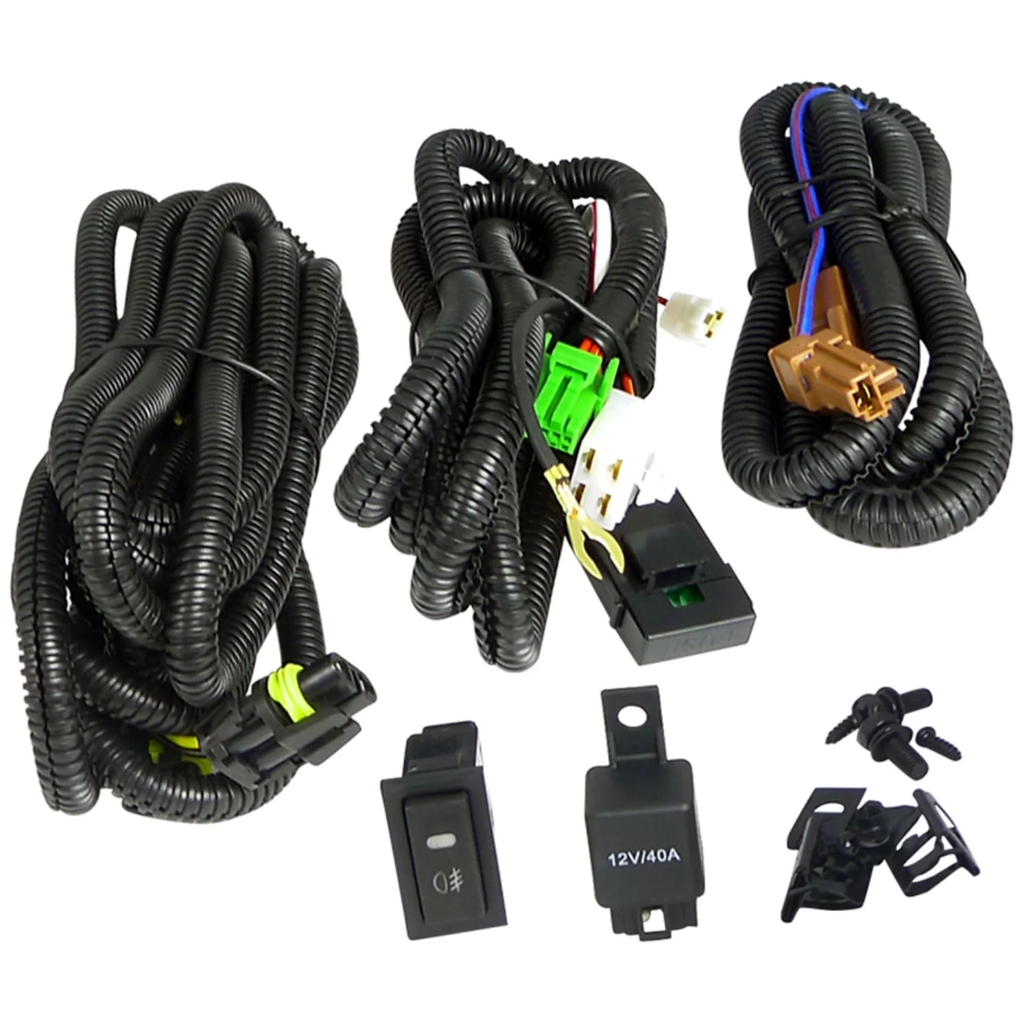 2008-2012 Nissan Altima Coupe H11 Fog Lights Kit Switch &Wiring Harness Chrome - Image 9